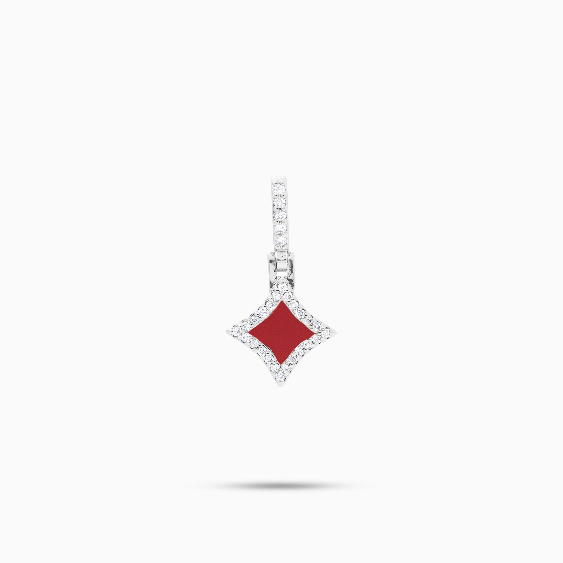 Star argentée - Motif Rouge