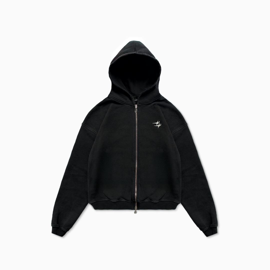 Zip Hoodie Double Stars