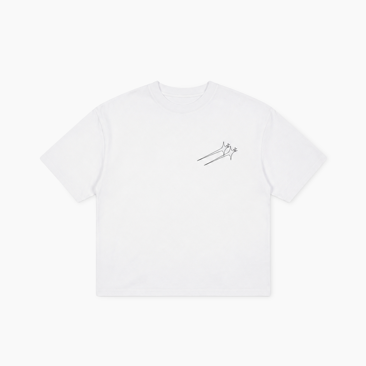 T-shirt Twin Stars - Blanc