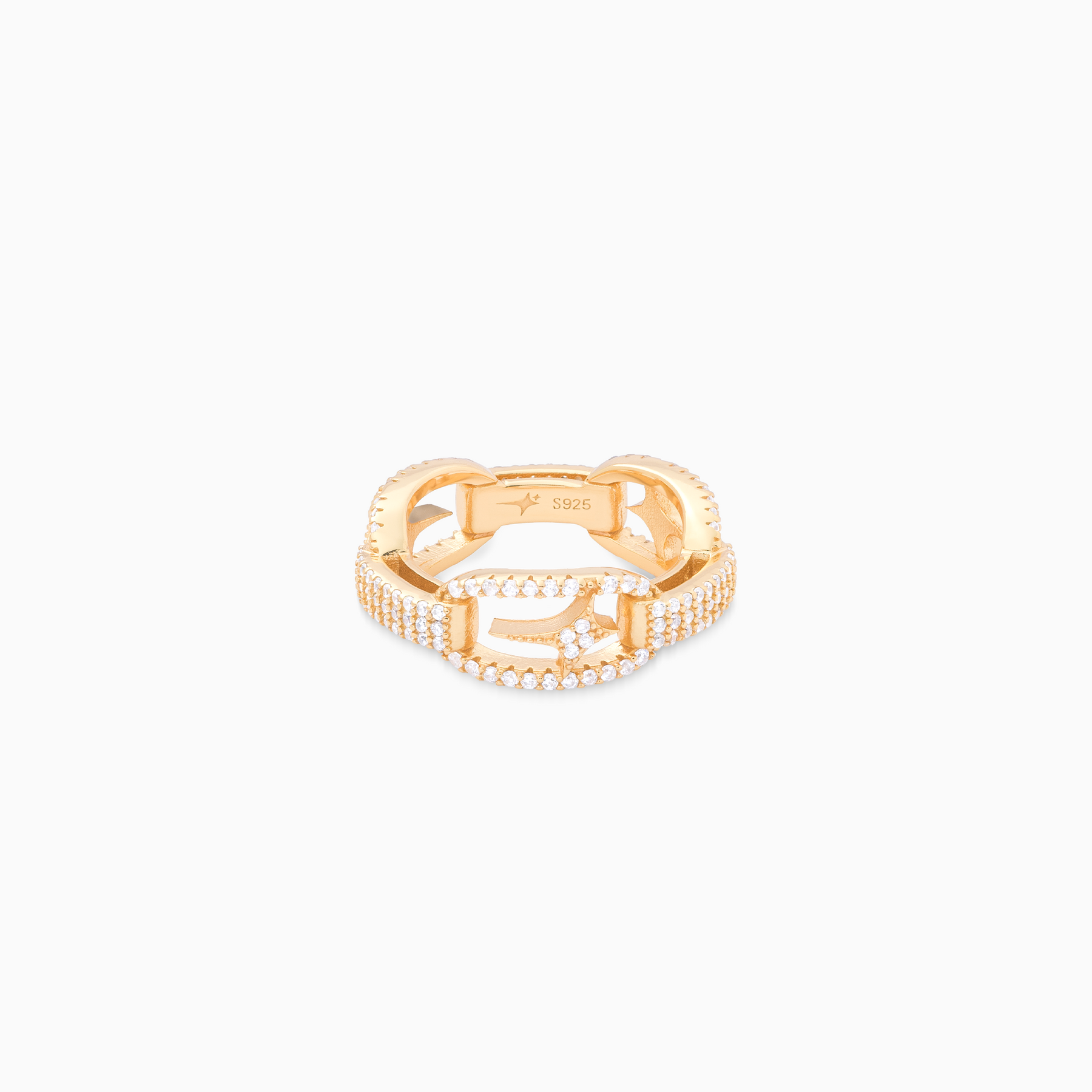Iced H-ring signature dorée