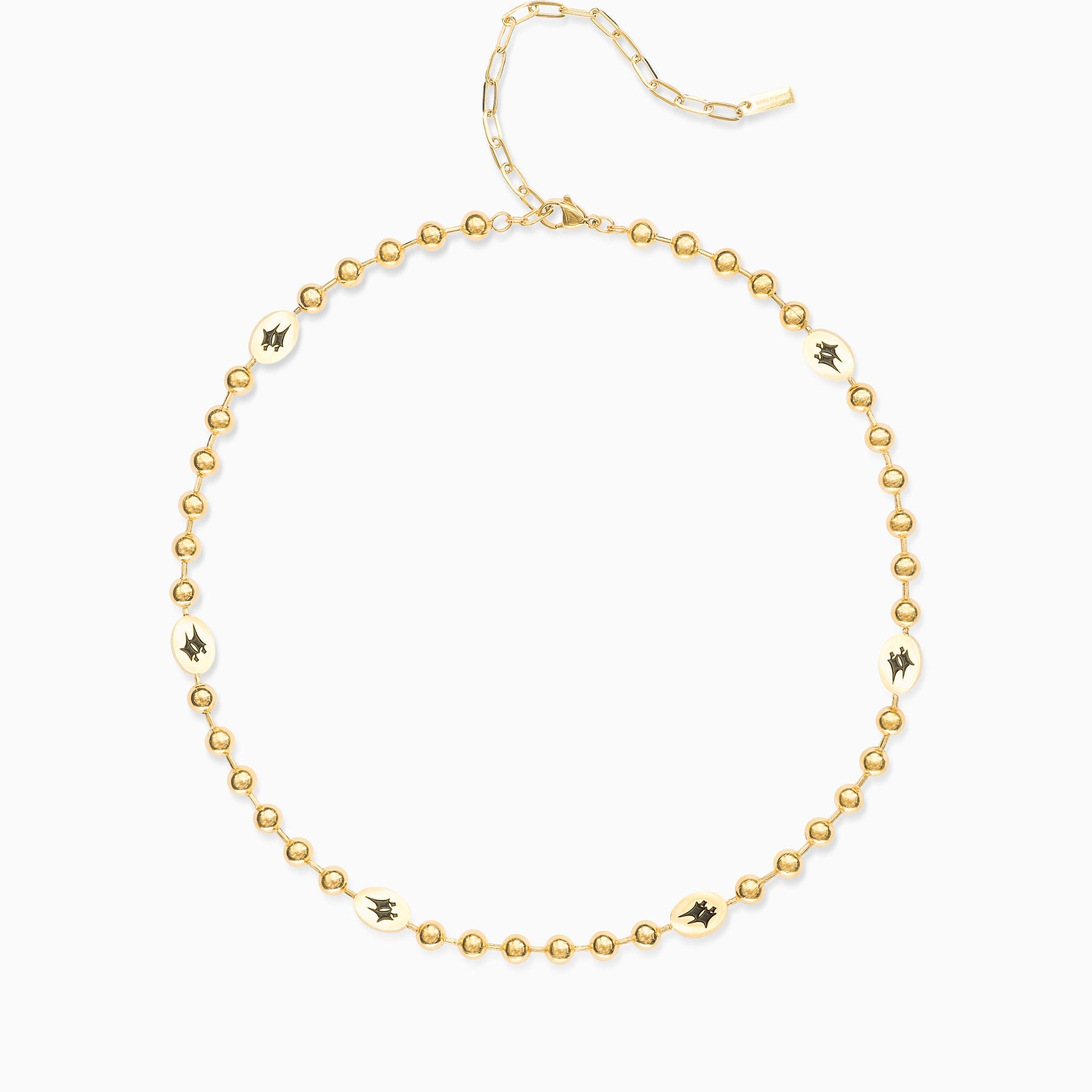 Chaîne Bead link Signature Dorée