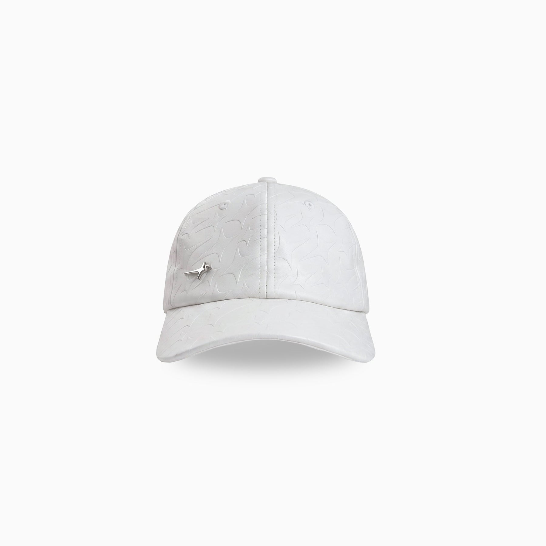 Leather Monogram Cap - Blanc