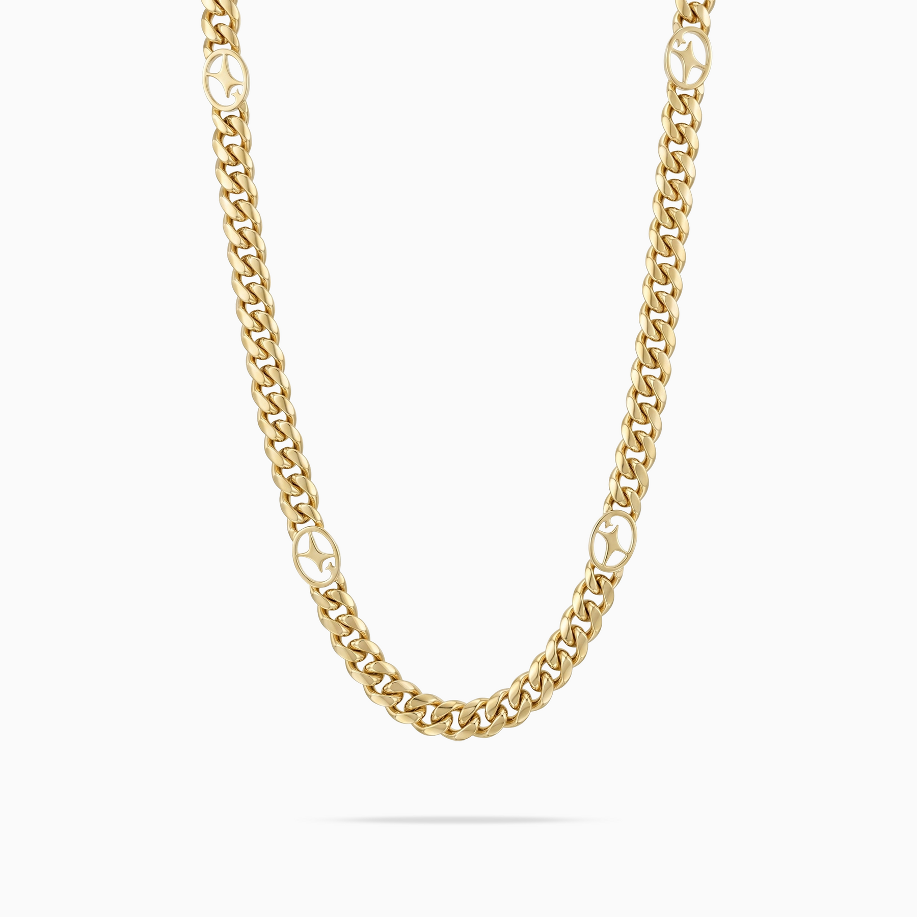 Chaîne Cuban link 6 mm Signature Dorée