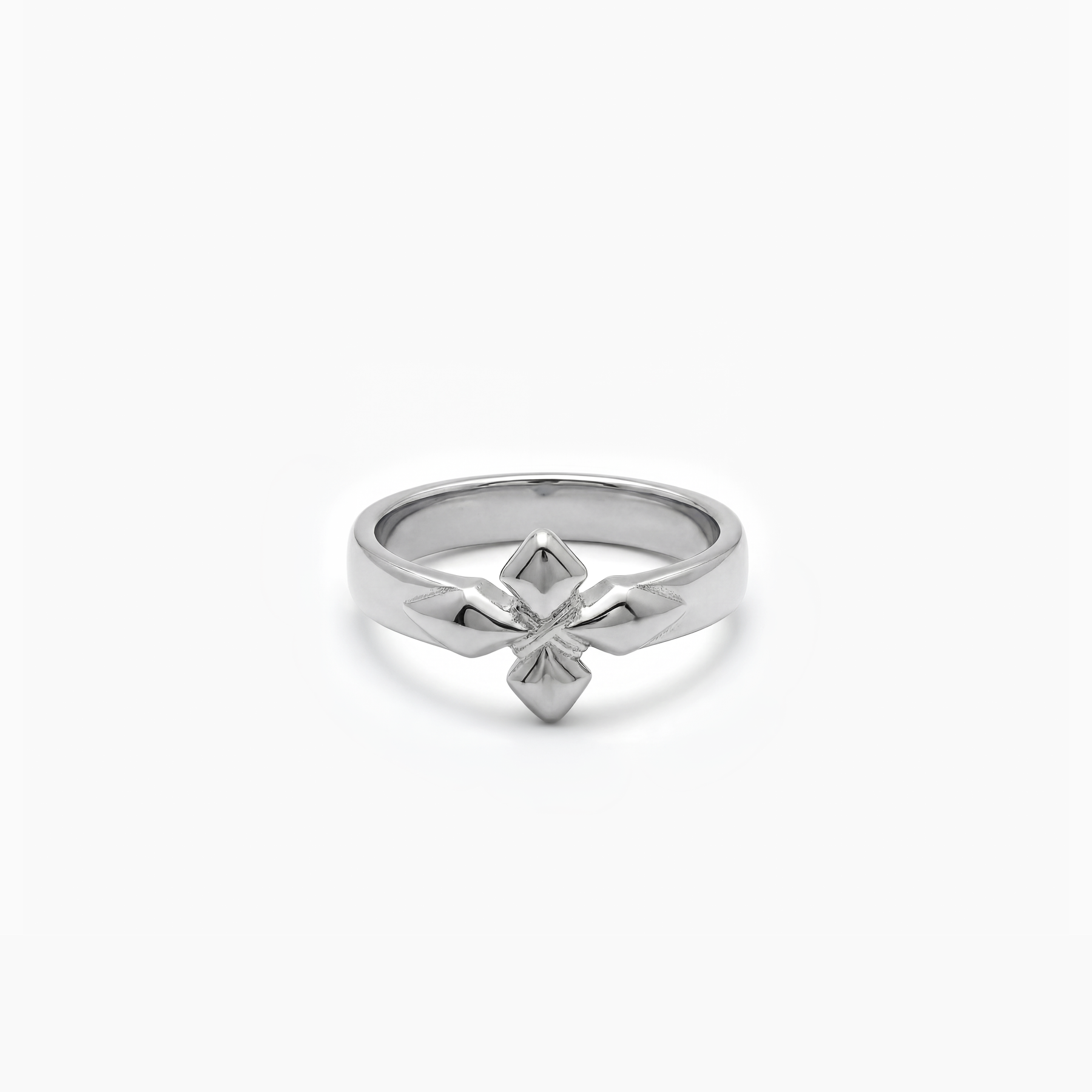 Crossed star ring - Argenté
