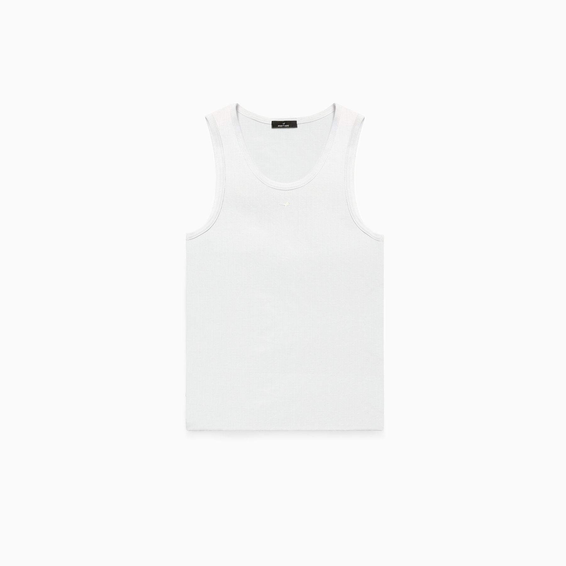 Rib Tank Signature - Blanc