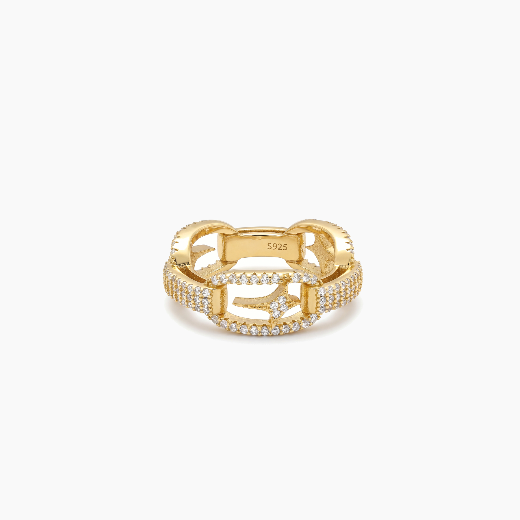 Iced H-ring signature dorée