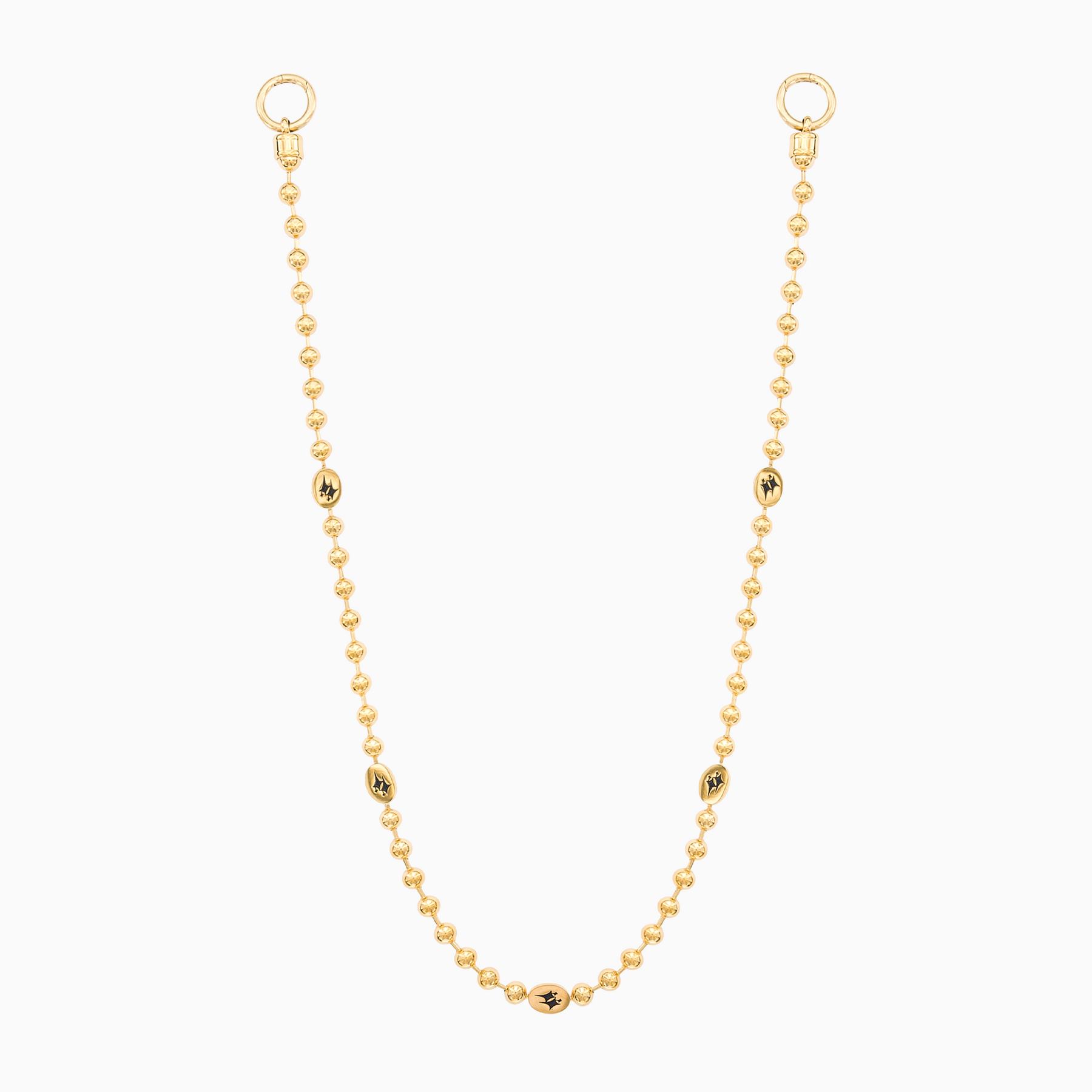 Wallet Chain Bead link Signature Dorée