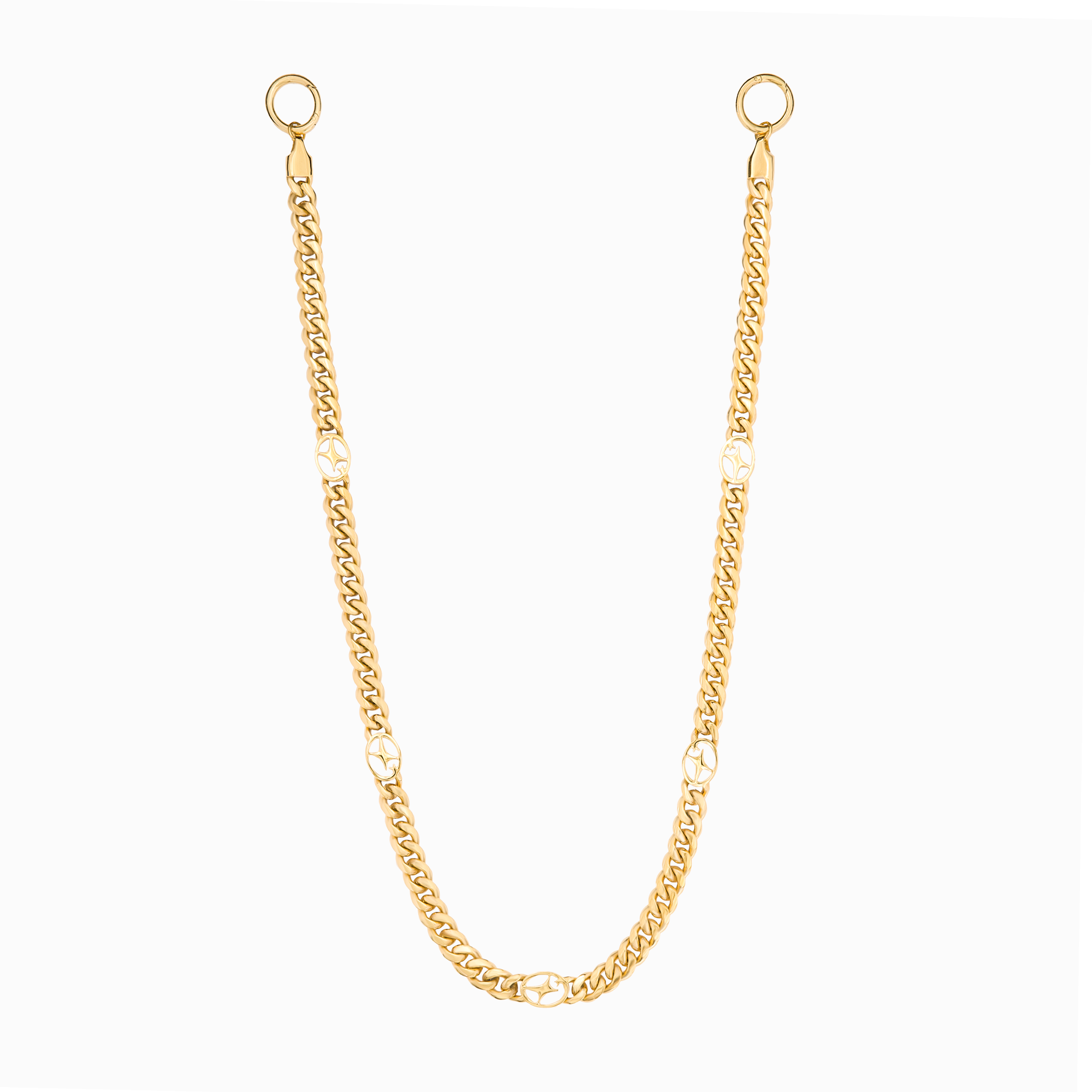 Wallet Chain Cuban link Signature 8 mm Dorée
