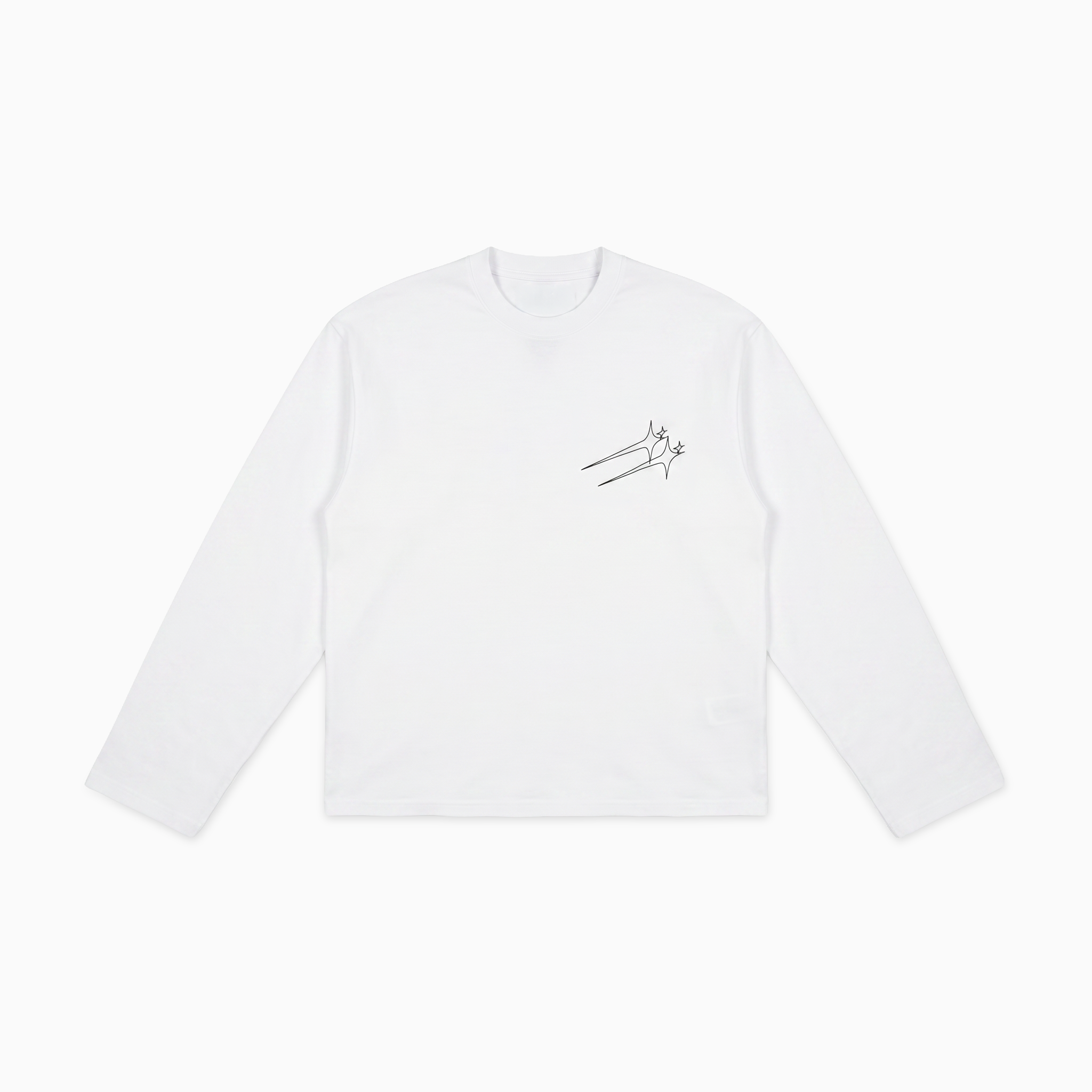 Long sleeve Twin Stars - Blanc
