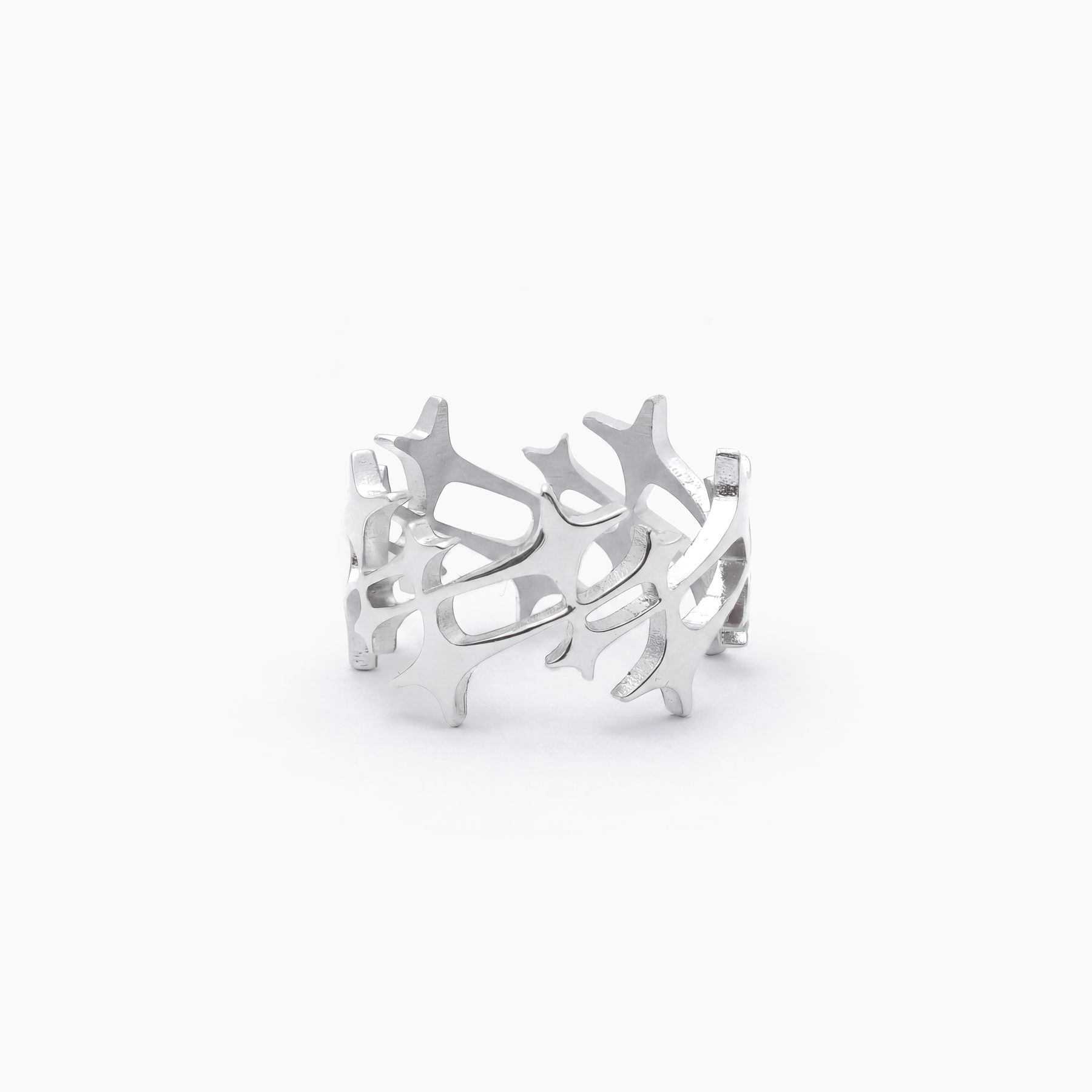 Monogram Ring Argenté