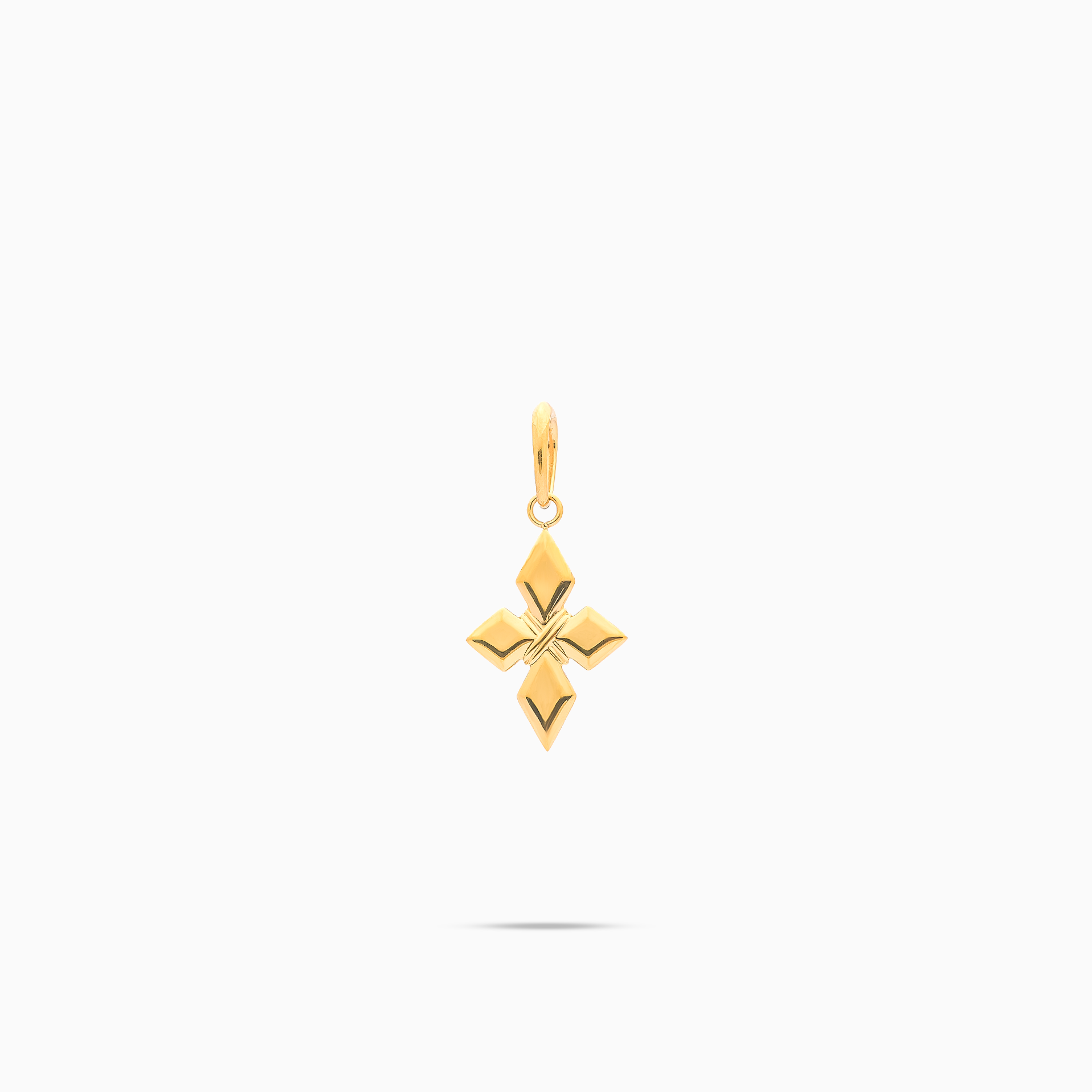 Pendentif Crossed Star-S - Doré