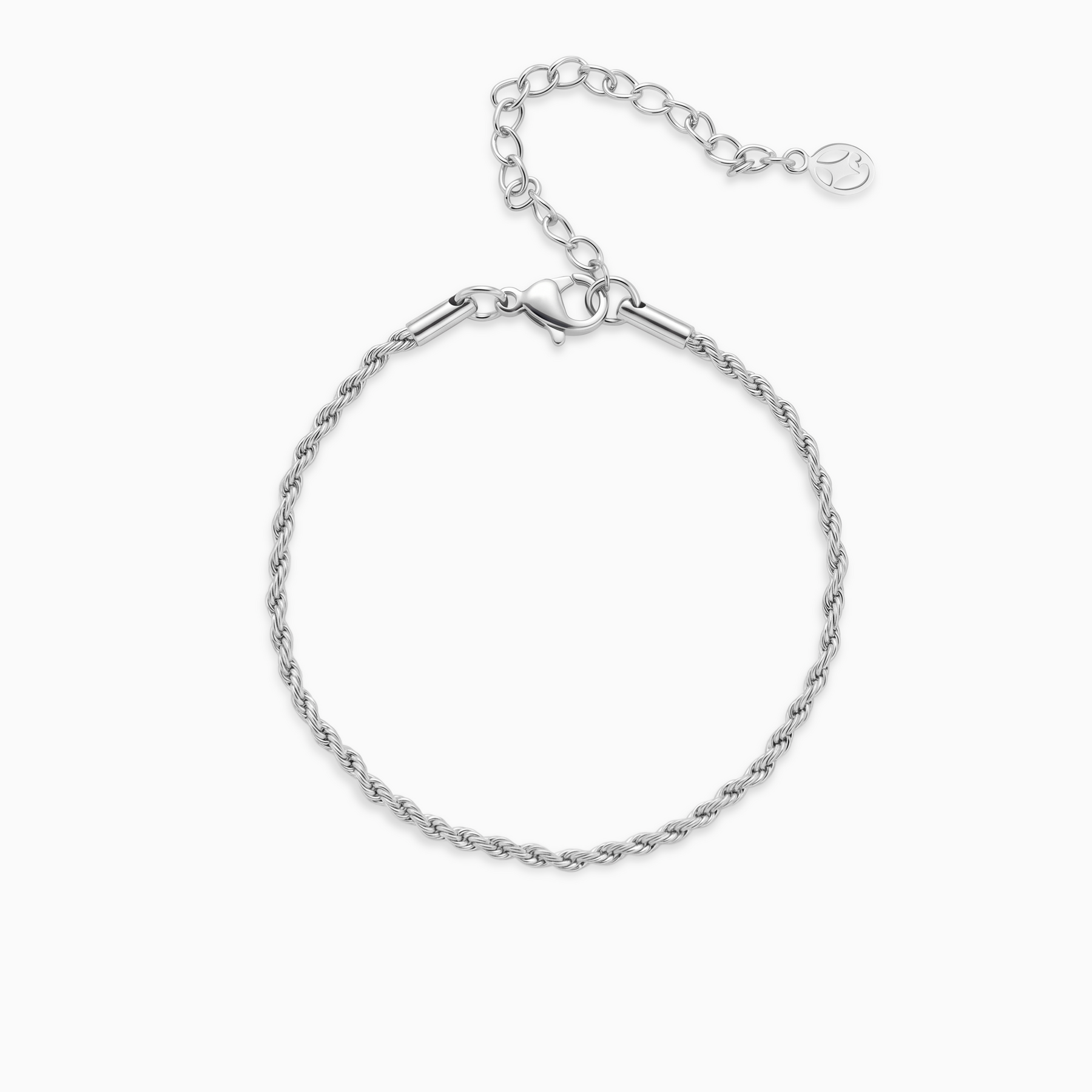 Bracelet Rope 2 mm argenté