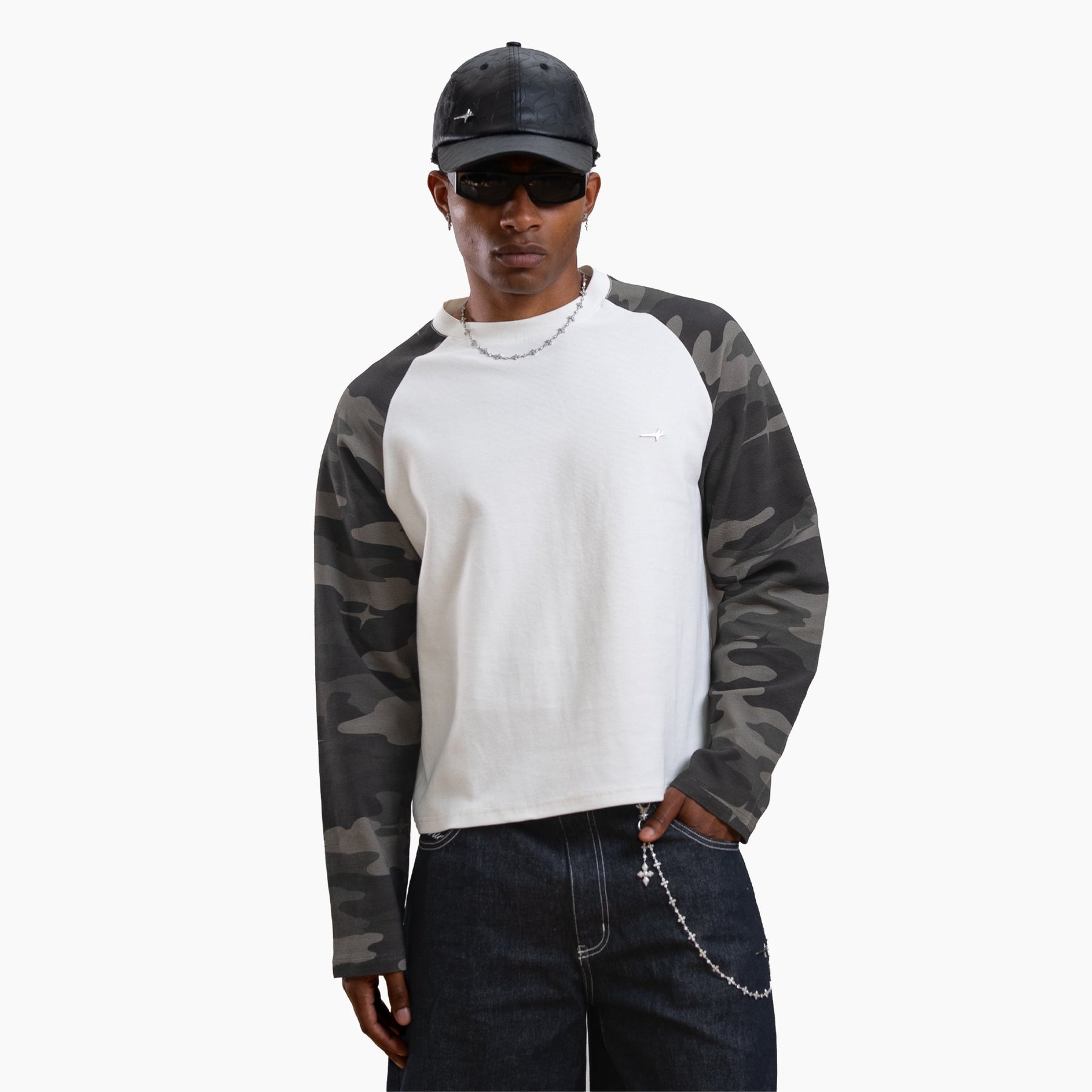 Camo waffle long sleeve - Vert