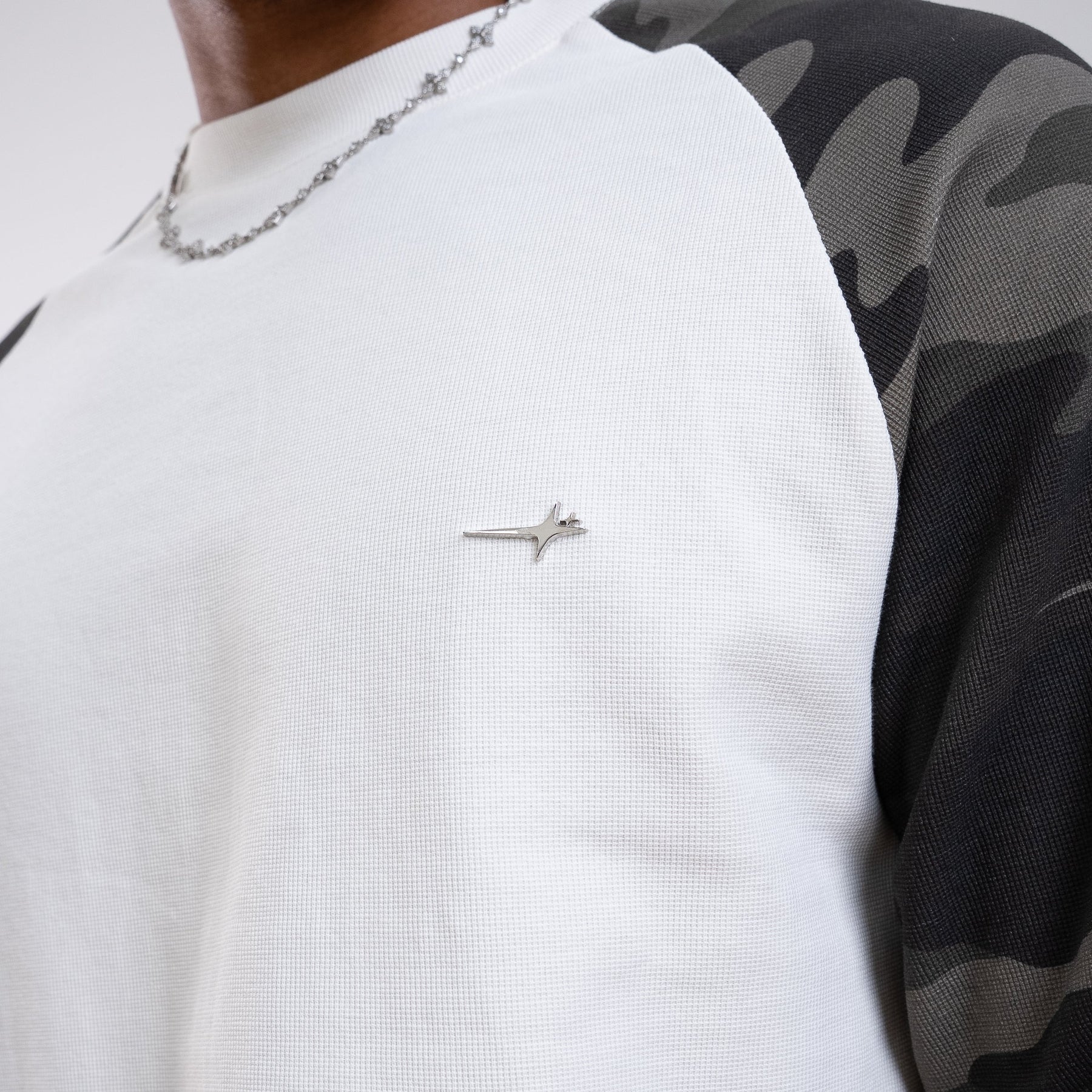 Camo waffle long sleeve - Vert