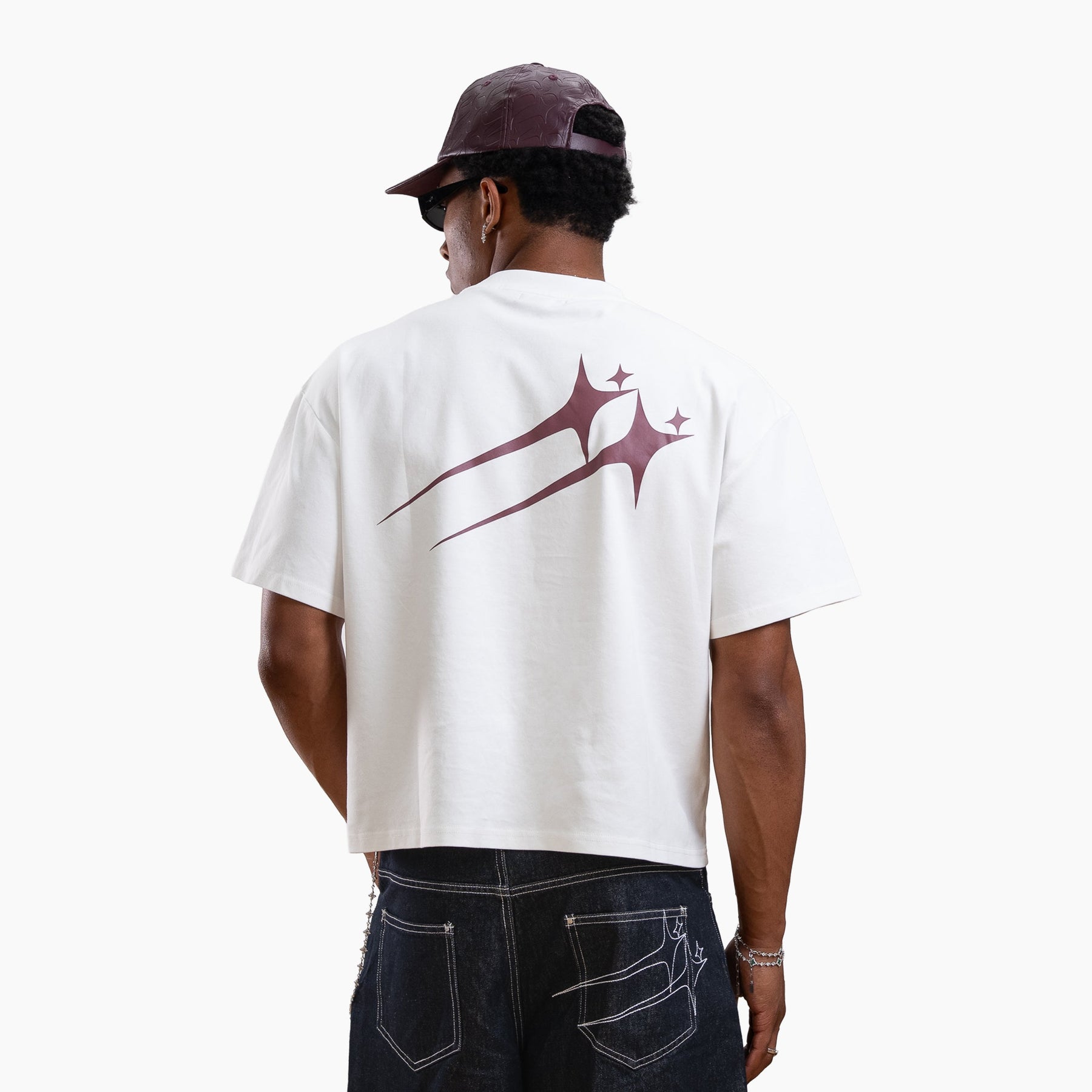 T-shirt Twin Stars - Blanc
