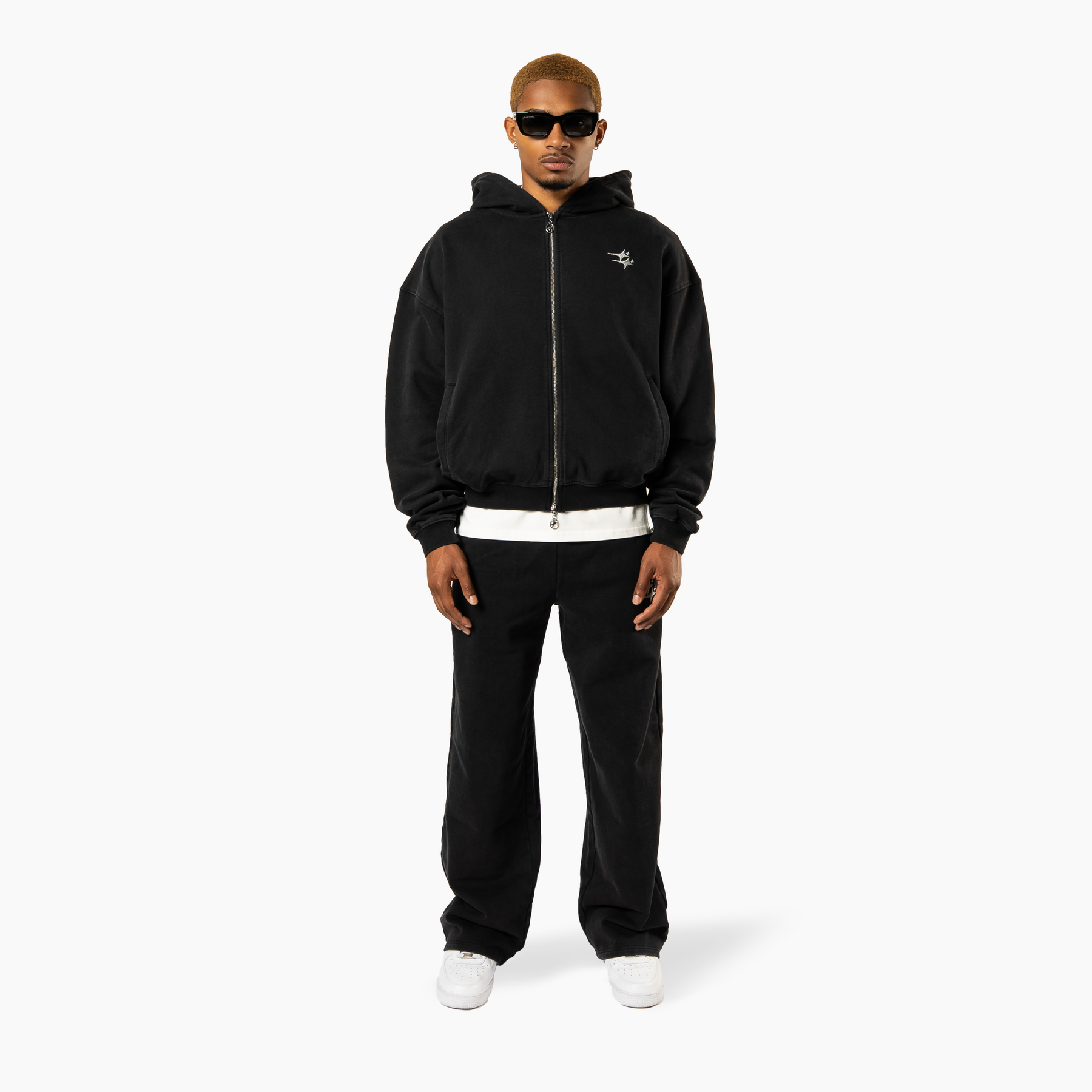 Zip Hoodie Double Stars