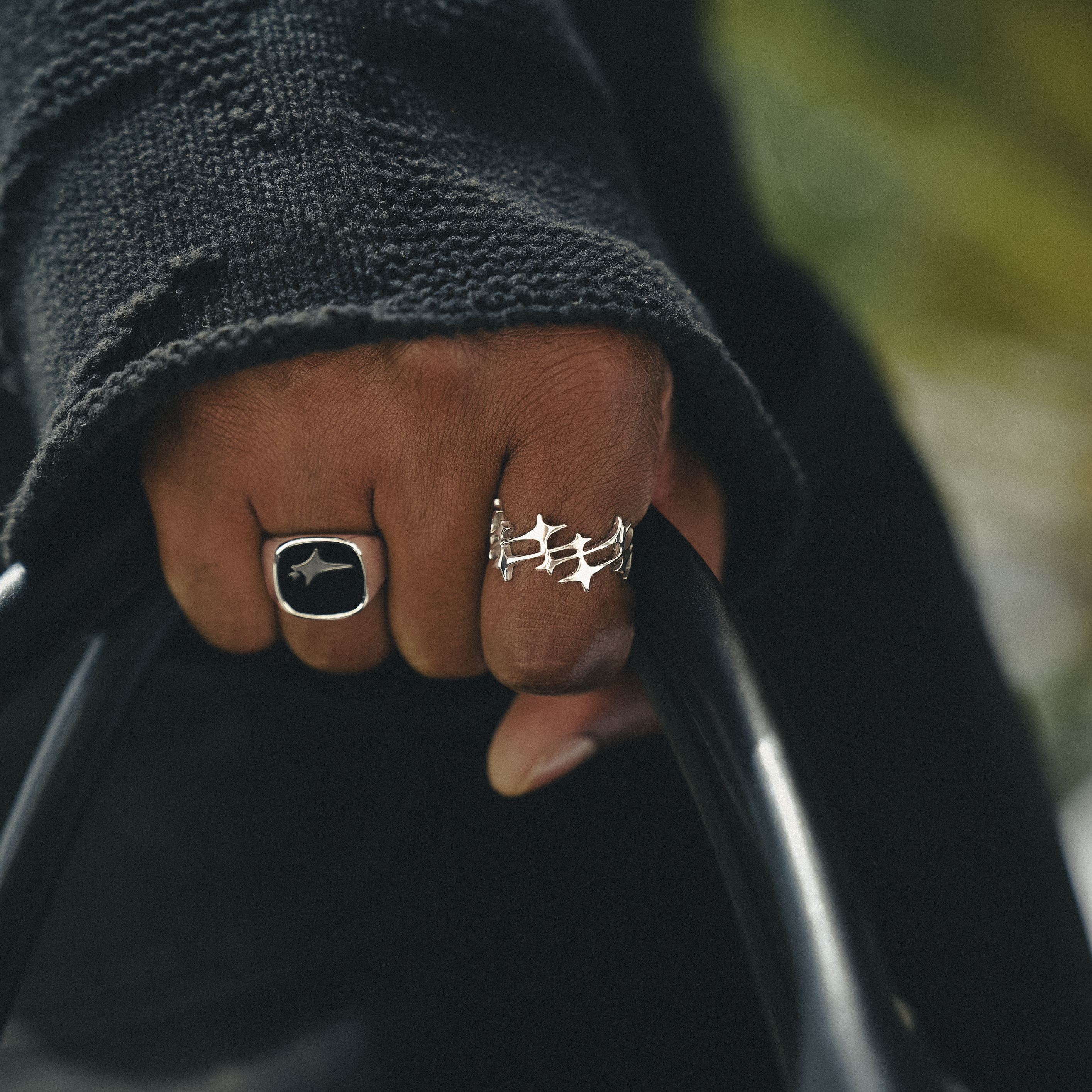 Monogram Ring Argenté