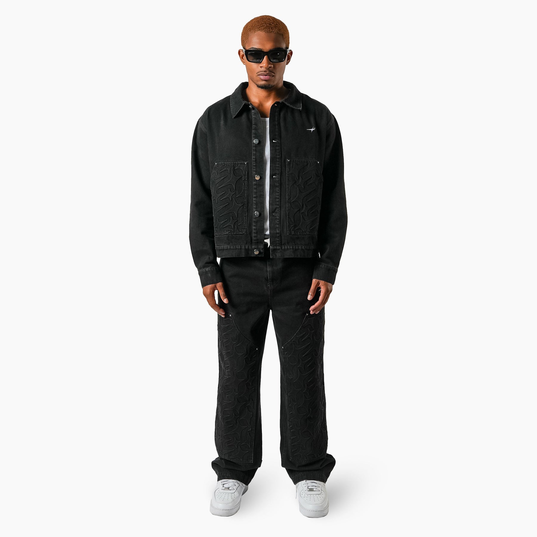 Denim Jacket Monogram - Noir