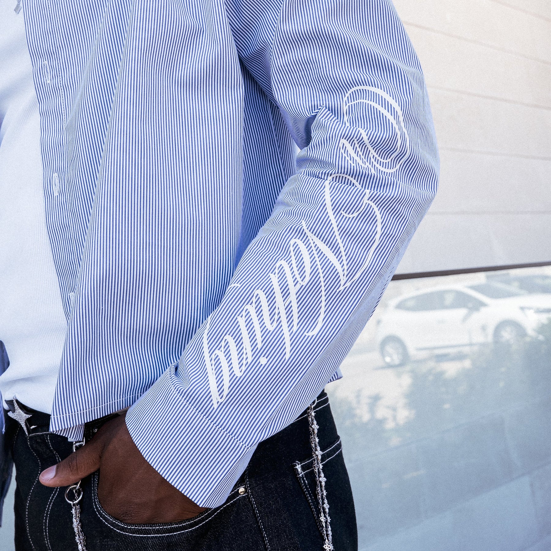 Striped long sleeve Shirt - Bleu & Blanc