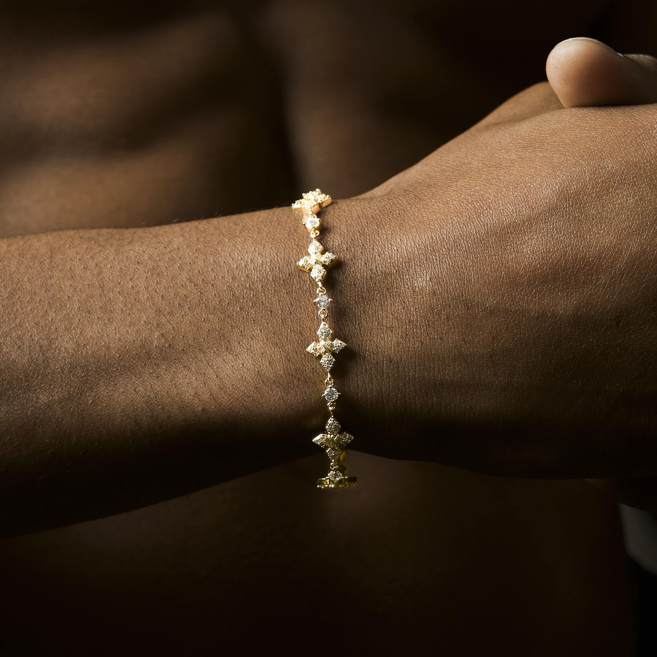 Bracelet Iced Celestial - Doré