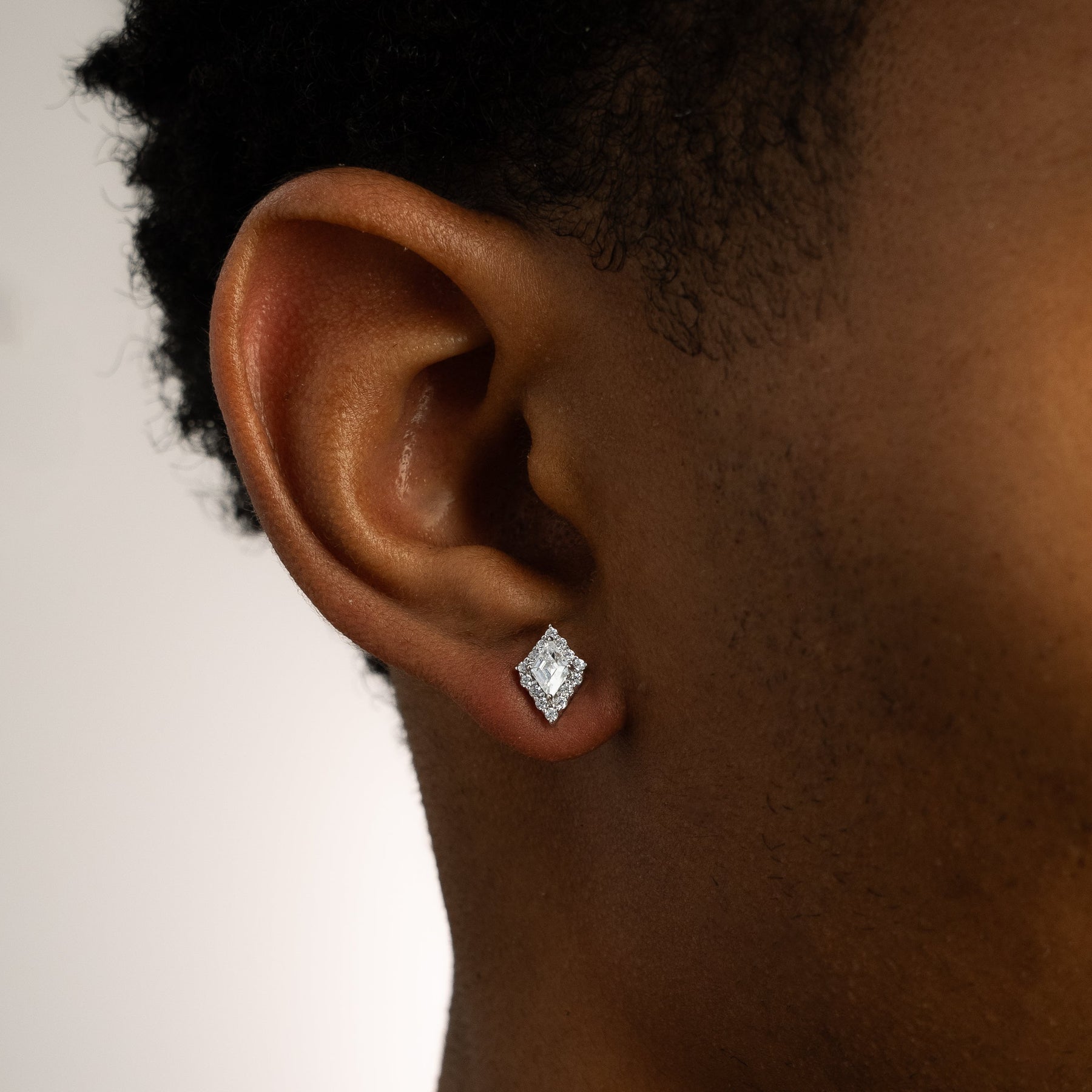 Halo earrings argentées