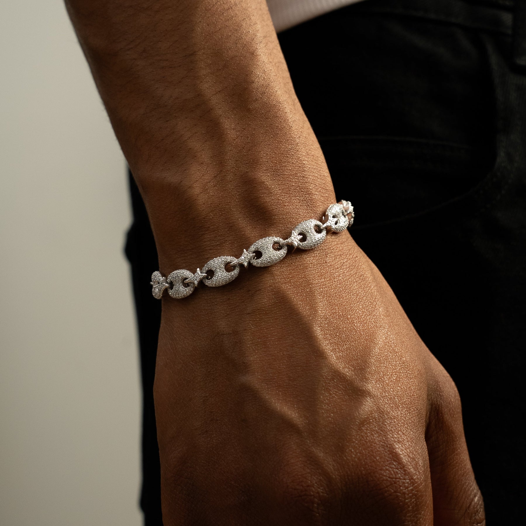 Bracelet Iced Coffee Beans - Argenté