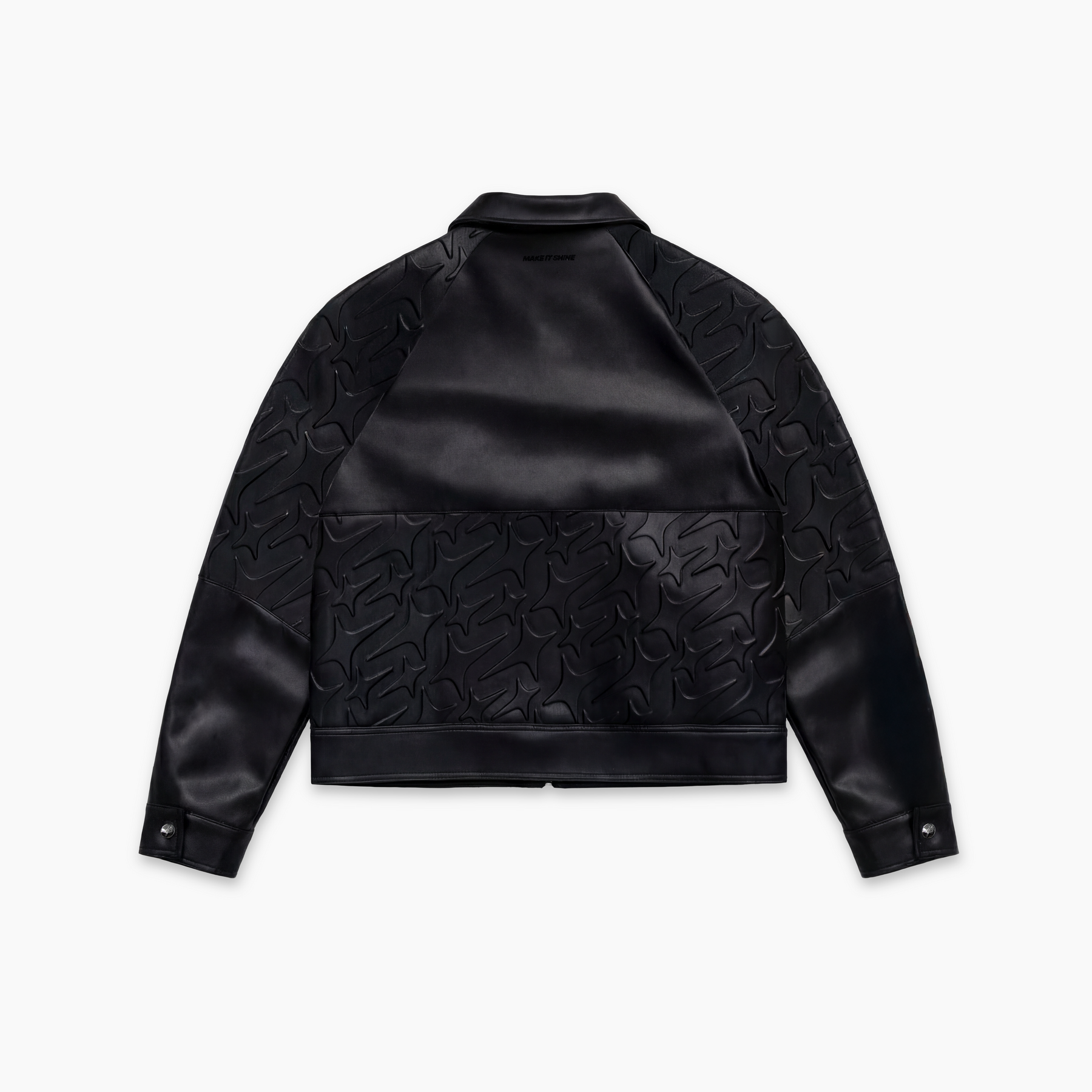 Leather Jacket Monogram - Noir & Moissanite