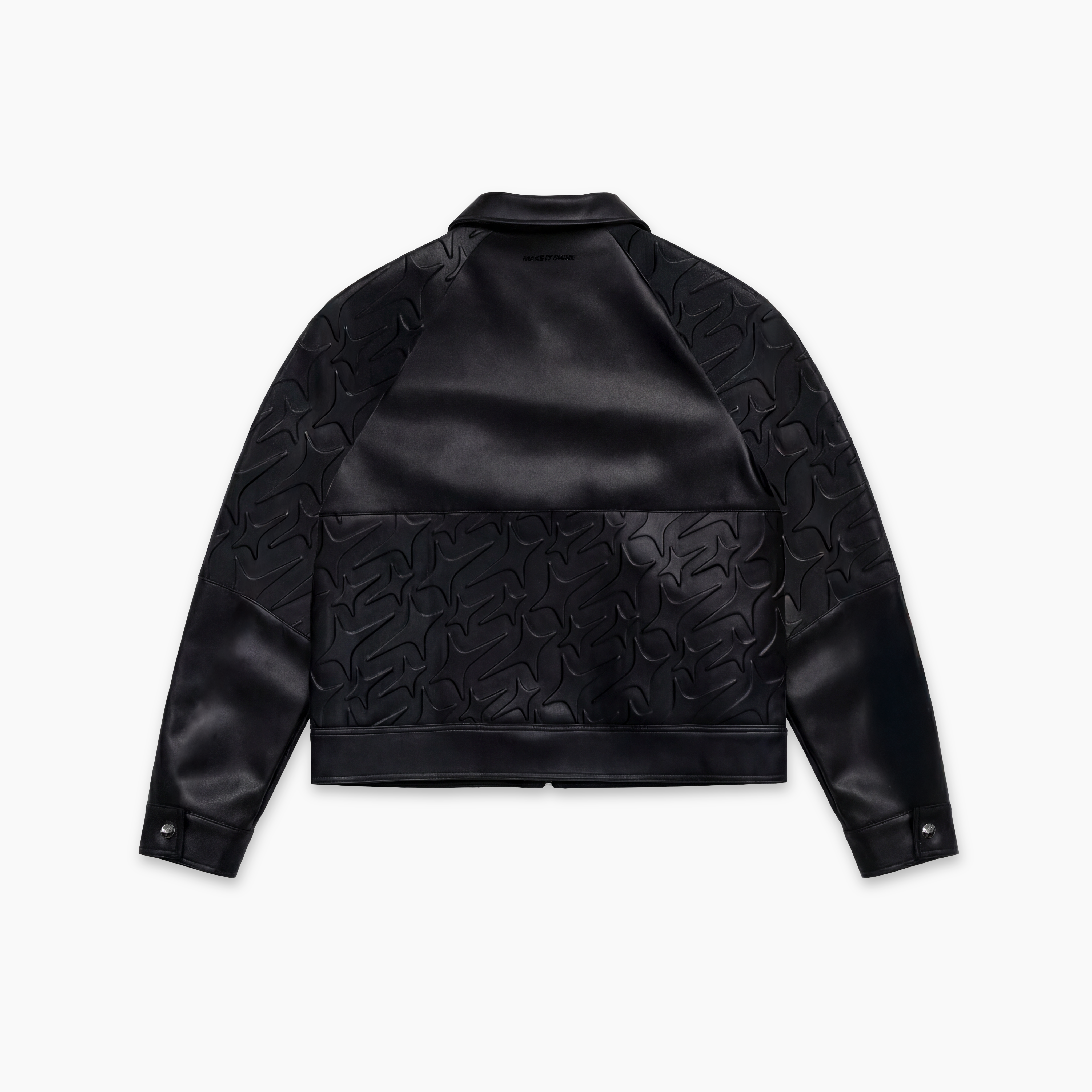Leather Jacket Monogram - Noir & Moissanite