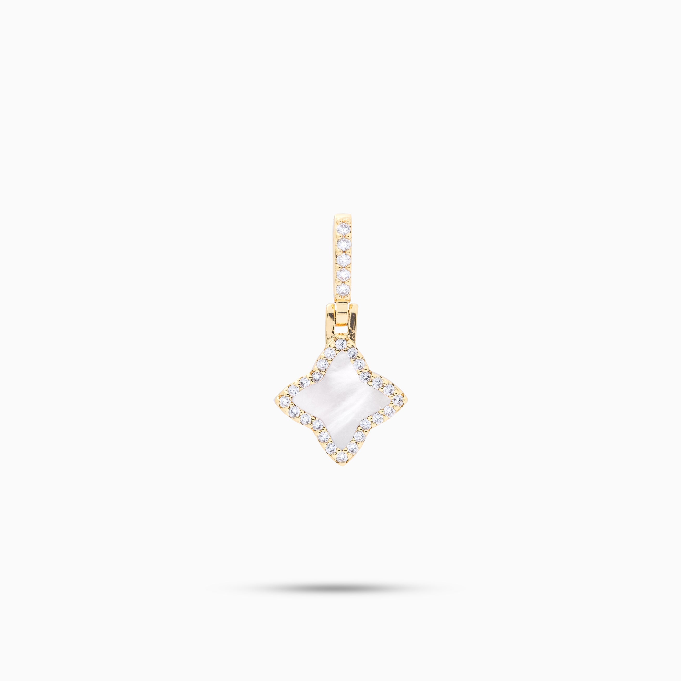 Flower dorée - Motif Blanc