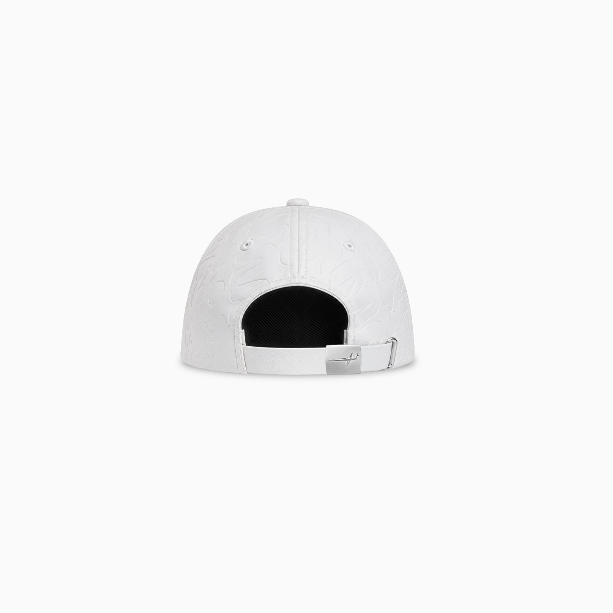 Leather Monogram Cap - Blanc