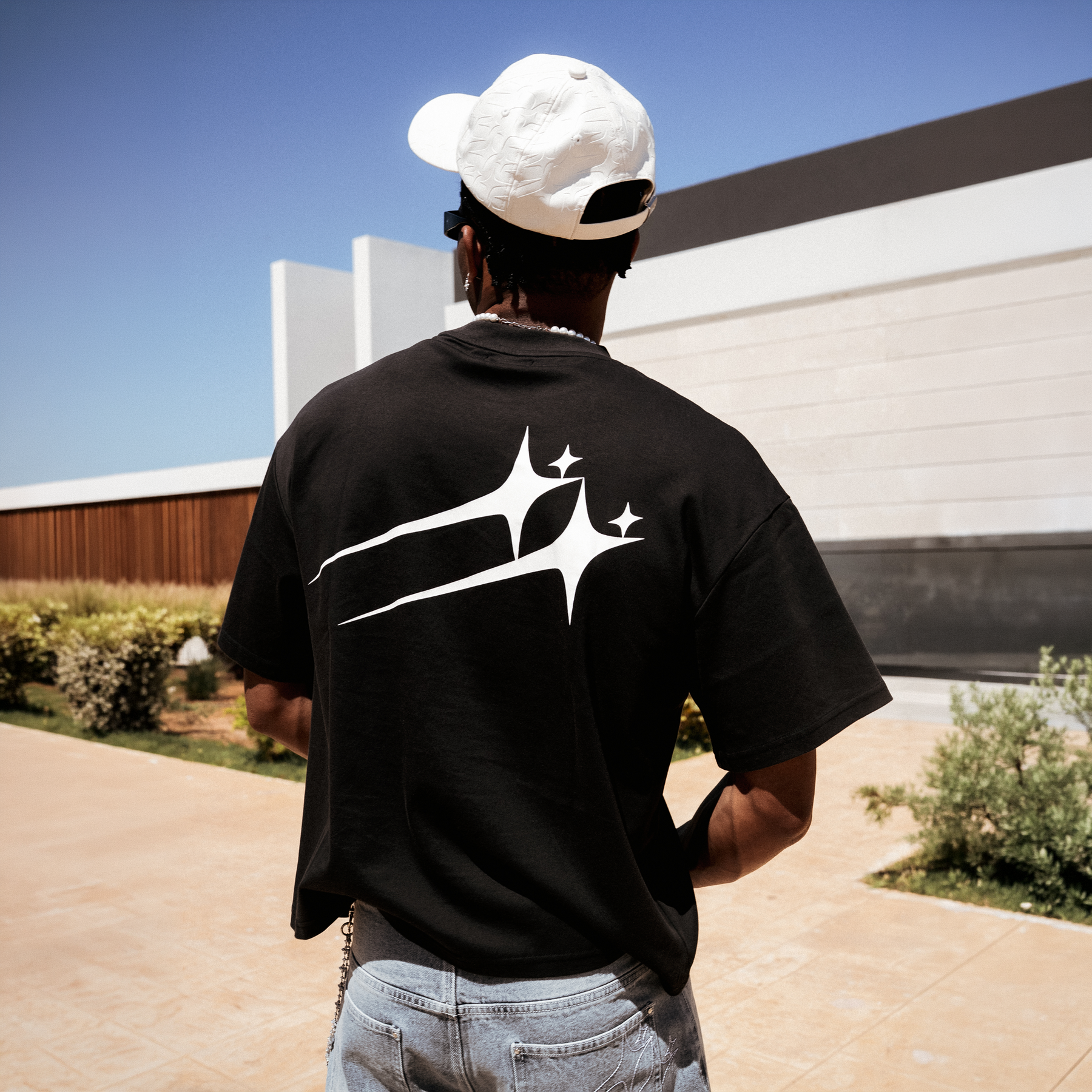 T-shirt Twin Stars - Noir
