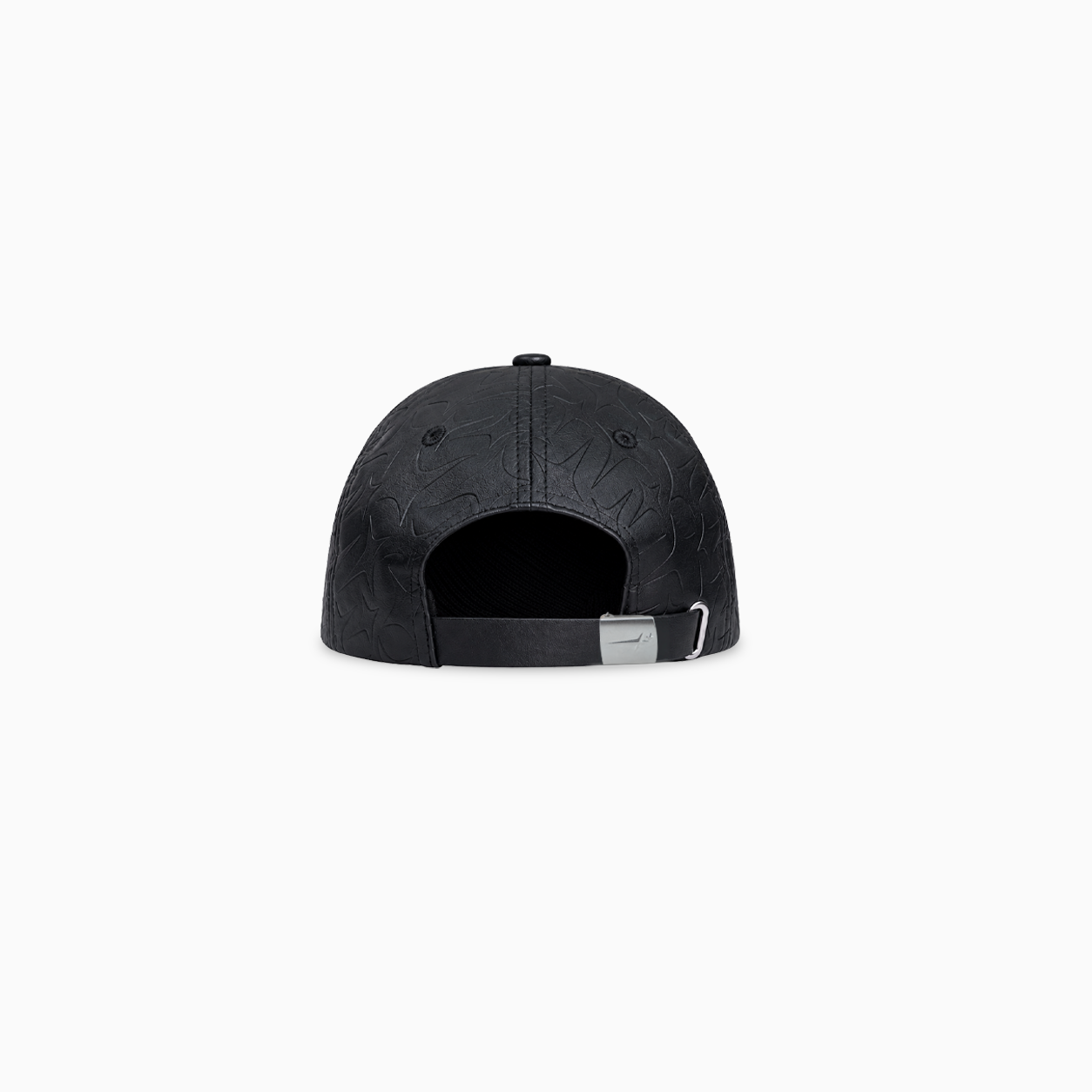 Leather Monogram Cap - Noir