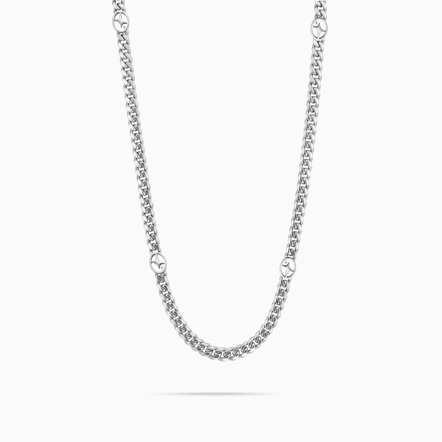 Chaîne Cuban link 4 mm Signature Argentée