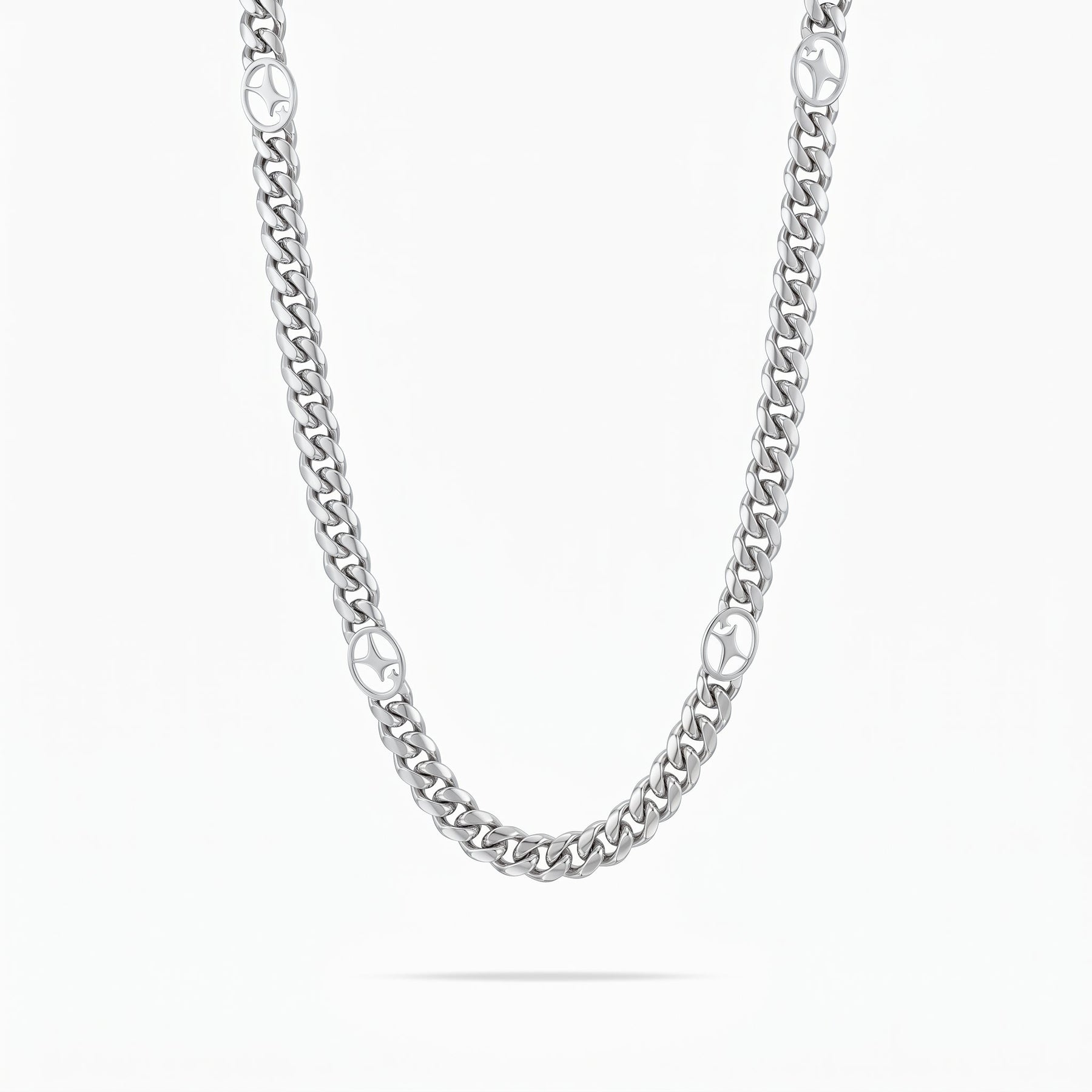 Chaîne Cuban link 6 mm Signature Argentée