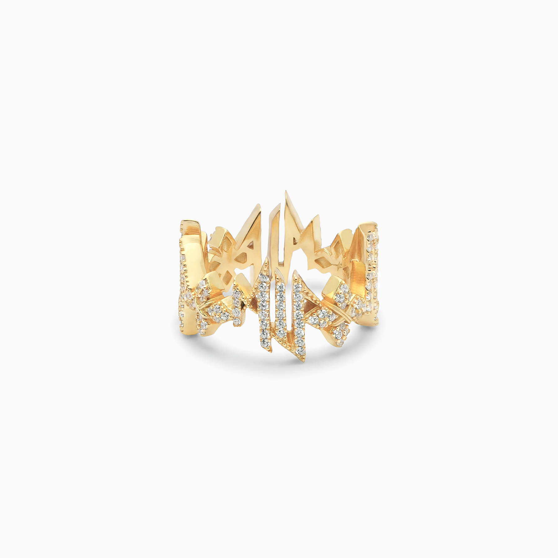 Iced MIS Ring - Doré