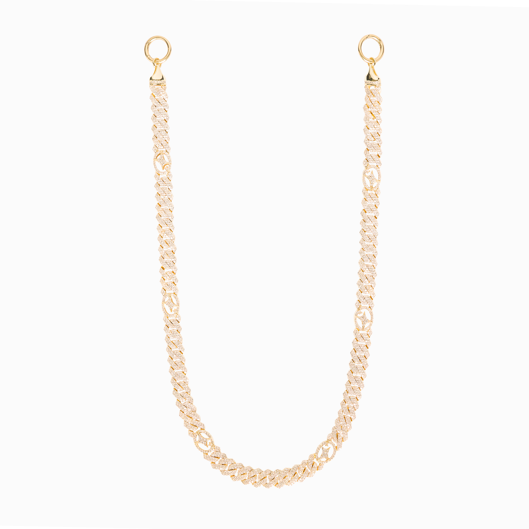 Wallet Chain Prong link Signature 10 mm Dorée