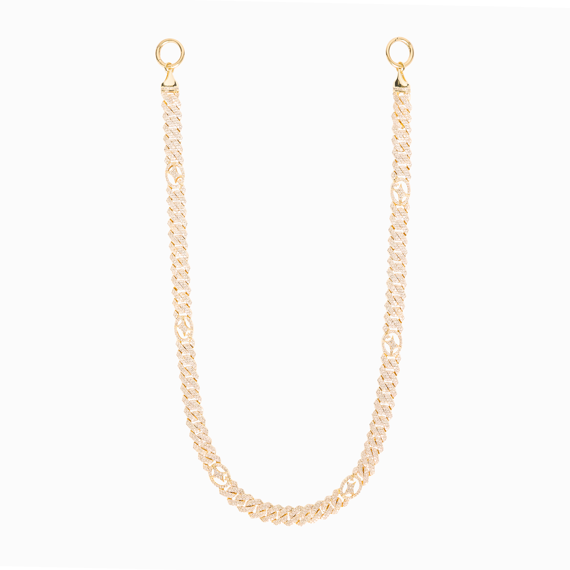 Wallet Chain Prong link Signature 10 mm Dorée