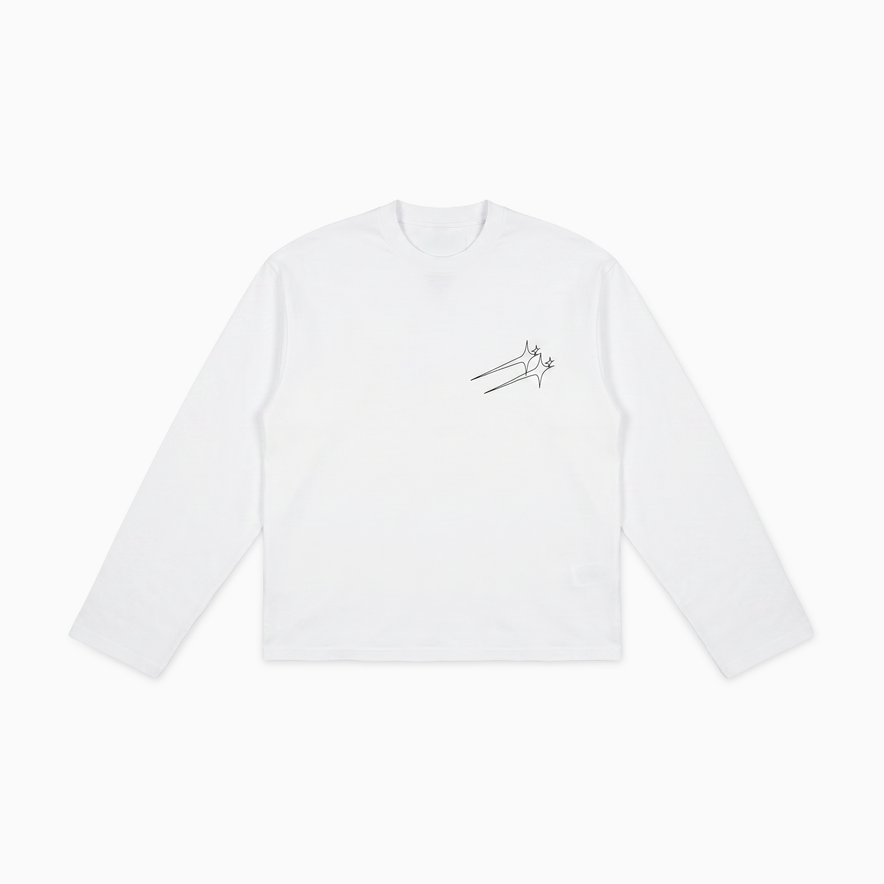 Long sleeve Twin Stars - Blanc