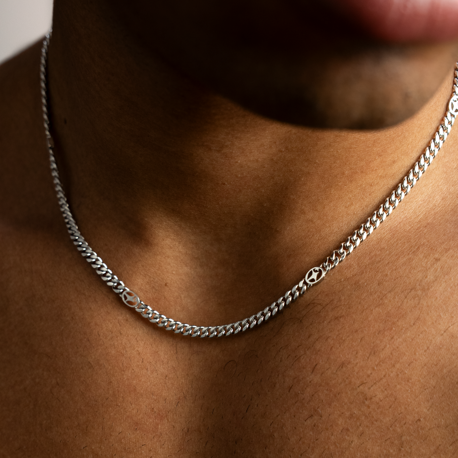 Chaîne Cuban link 4 mm Signature Argentée