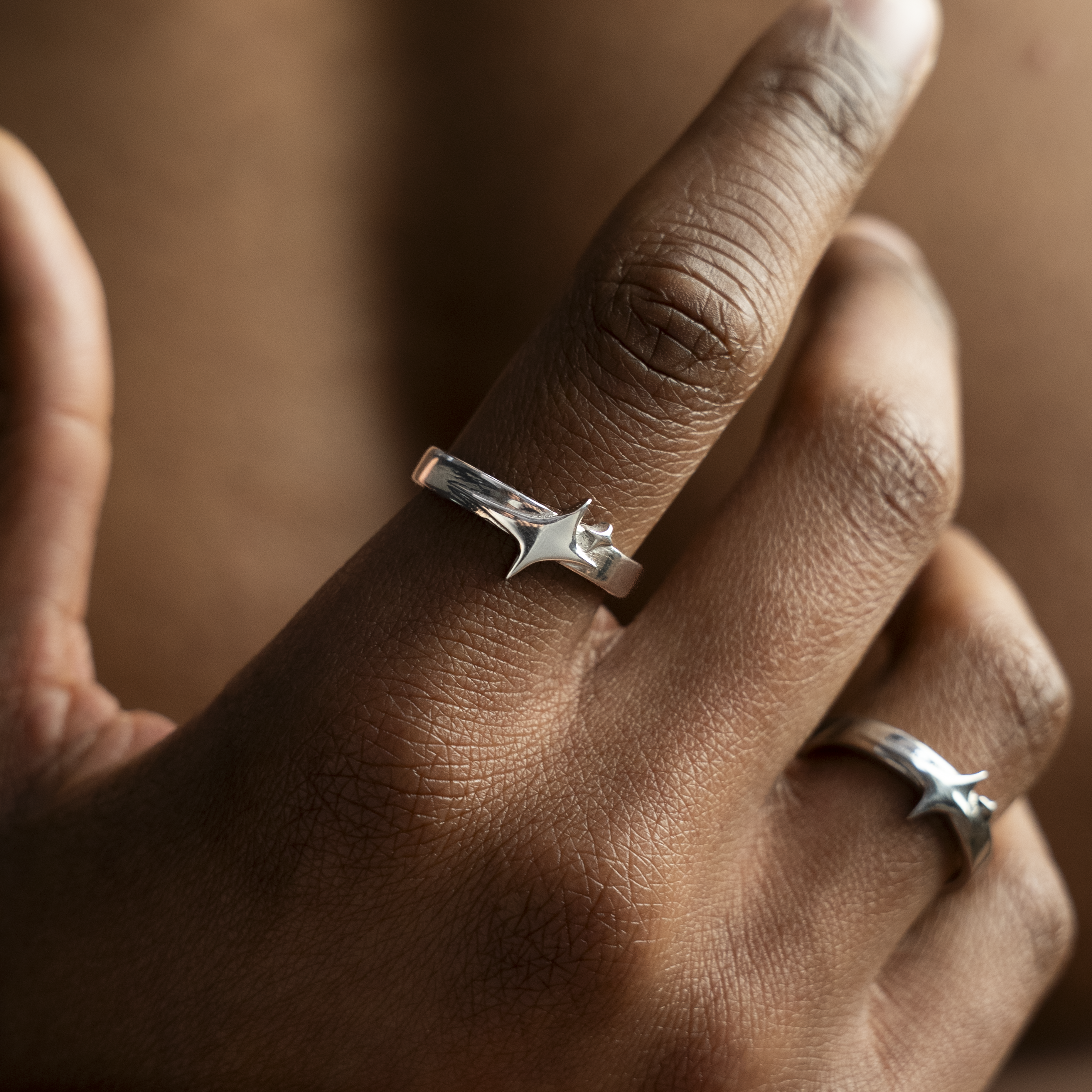 Signature ring argentée