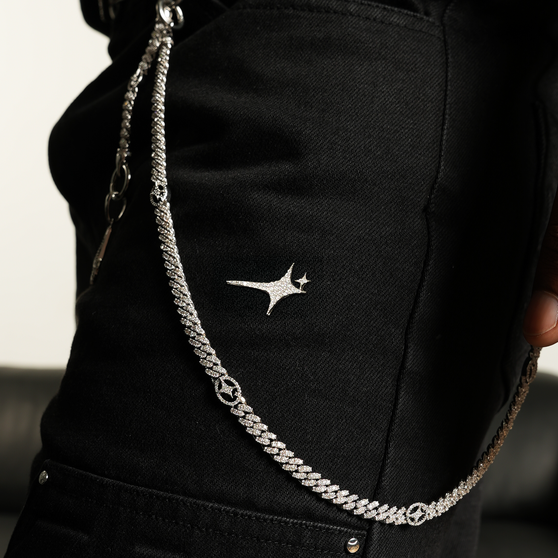 Carpenter Denim Monogram - Noir Moissanite