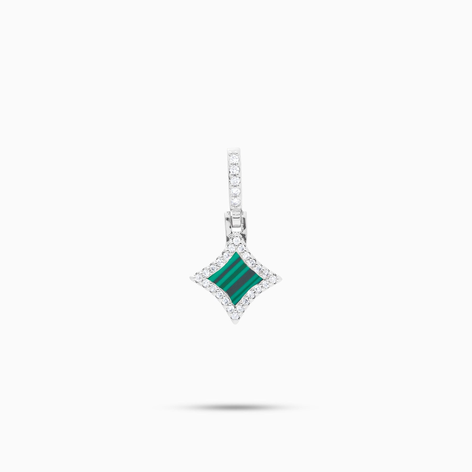 Star argentée - Motif Vert