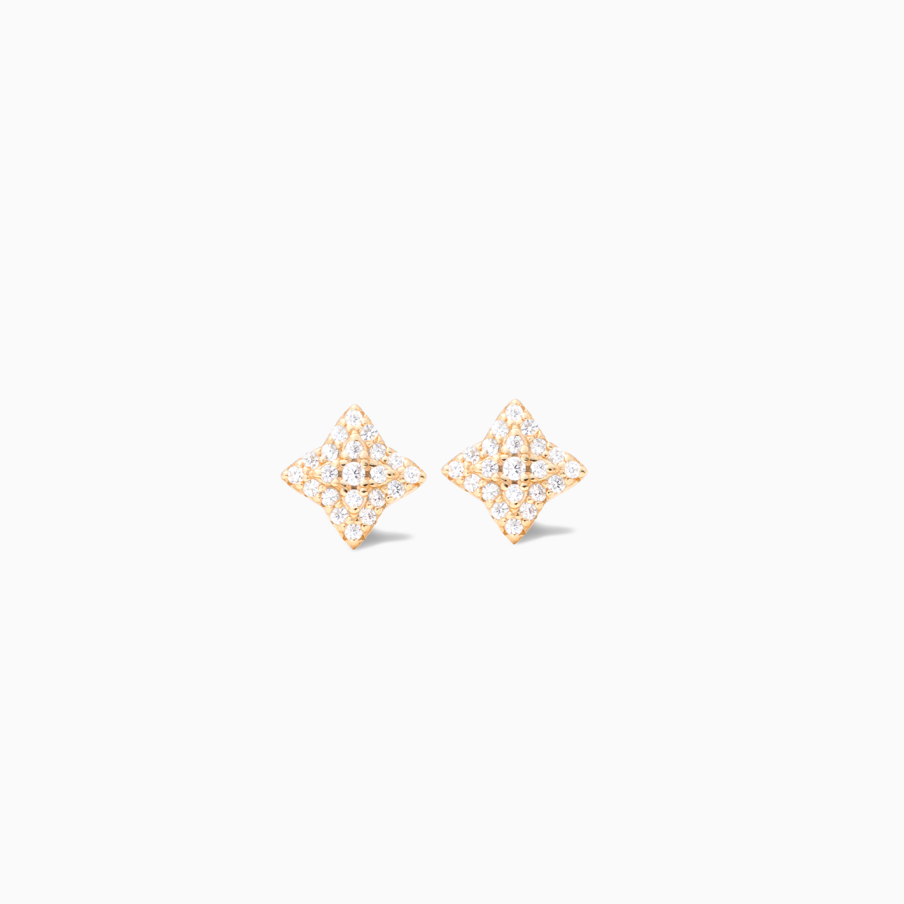 Flower earrings dorées