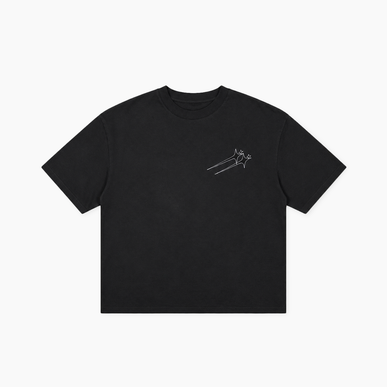 T-shirt Twin Stars - Noir