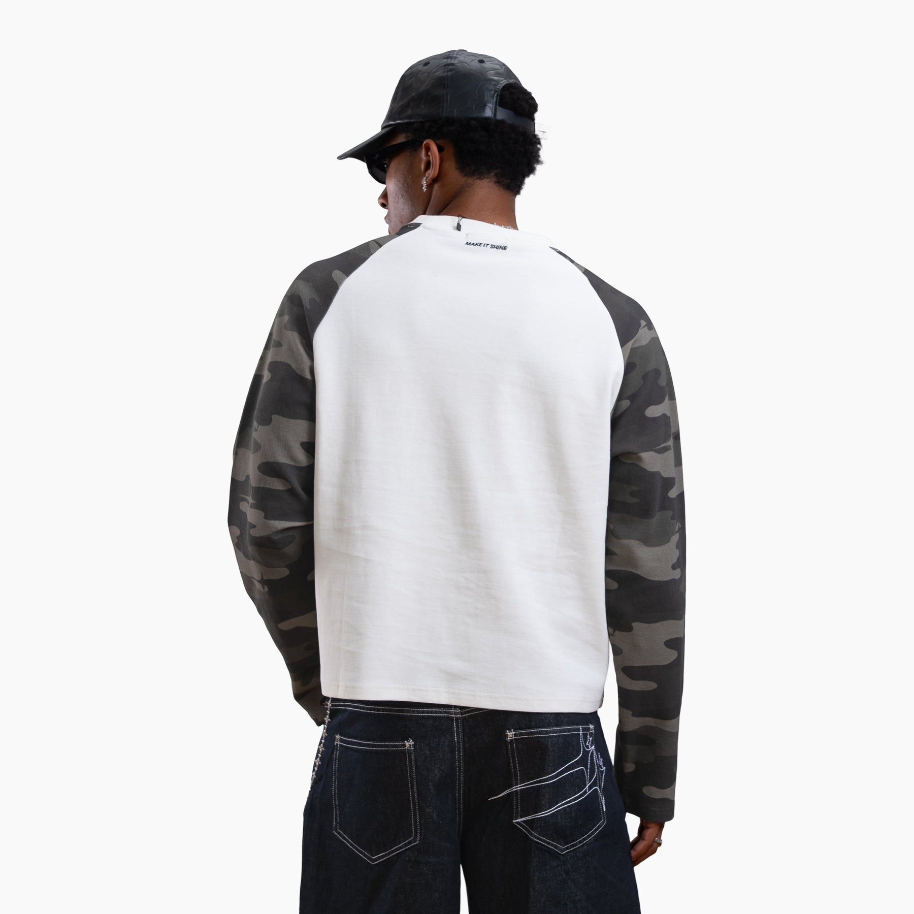 Camo waffle long sleeve - Vert