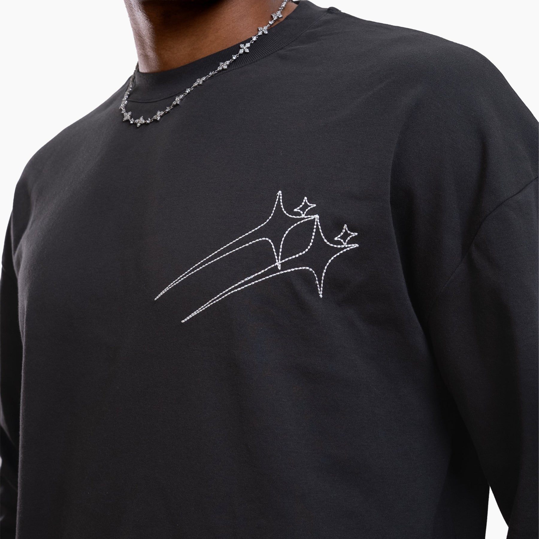 Long sleeve Twin Stars - Noir