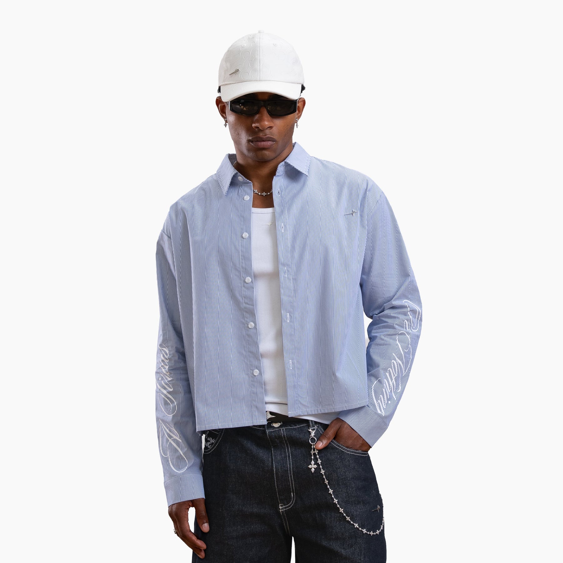 Striped long sleeve Shirt - Bleu & Blanc