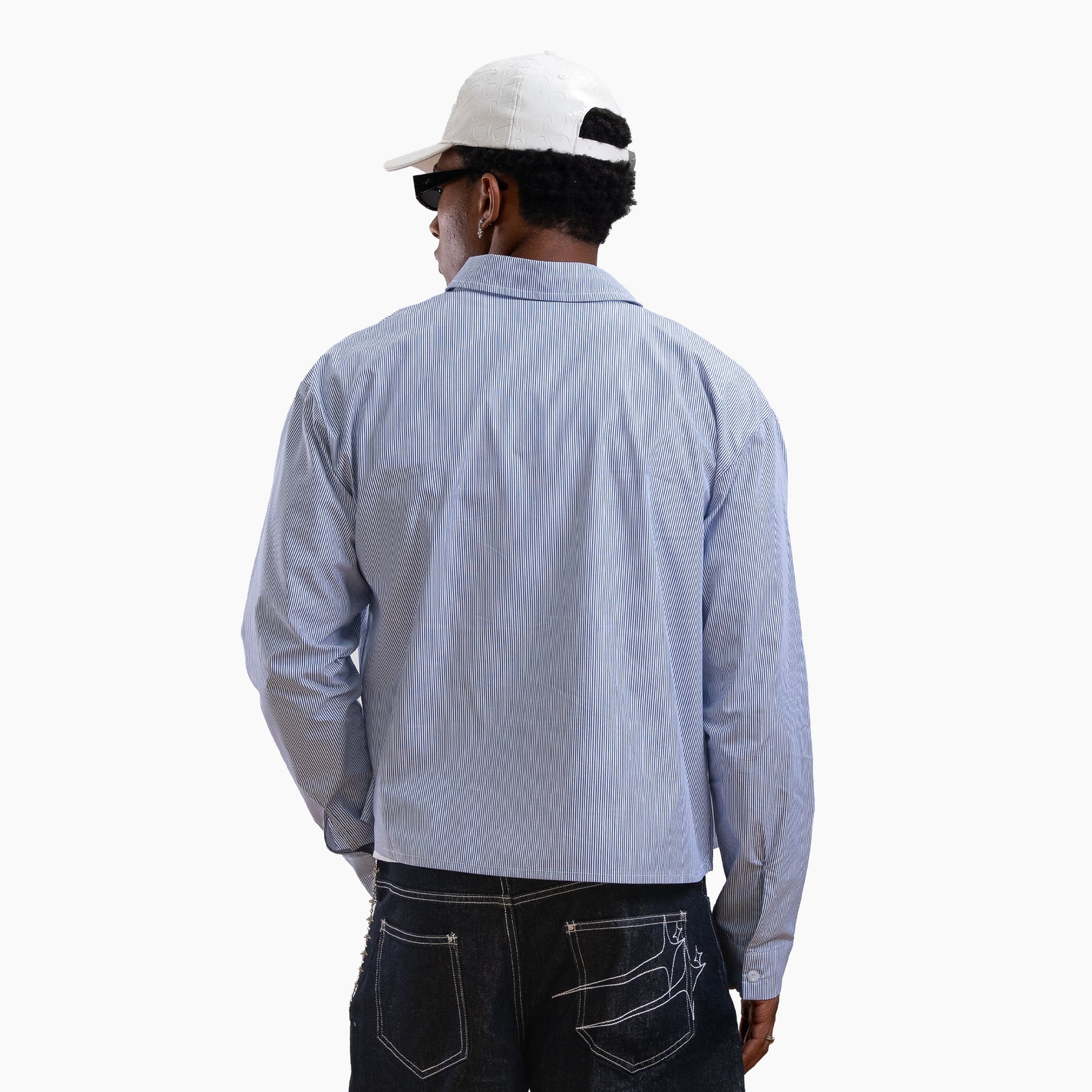 Striped long sleeve Shirt - Bleu & Blanc