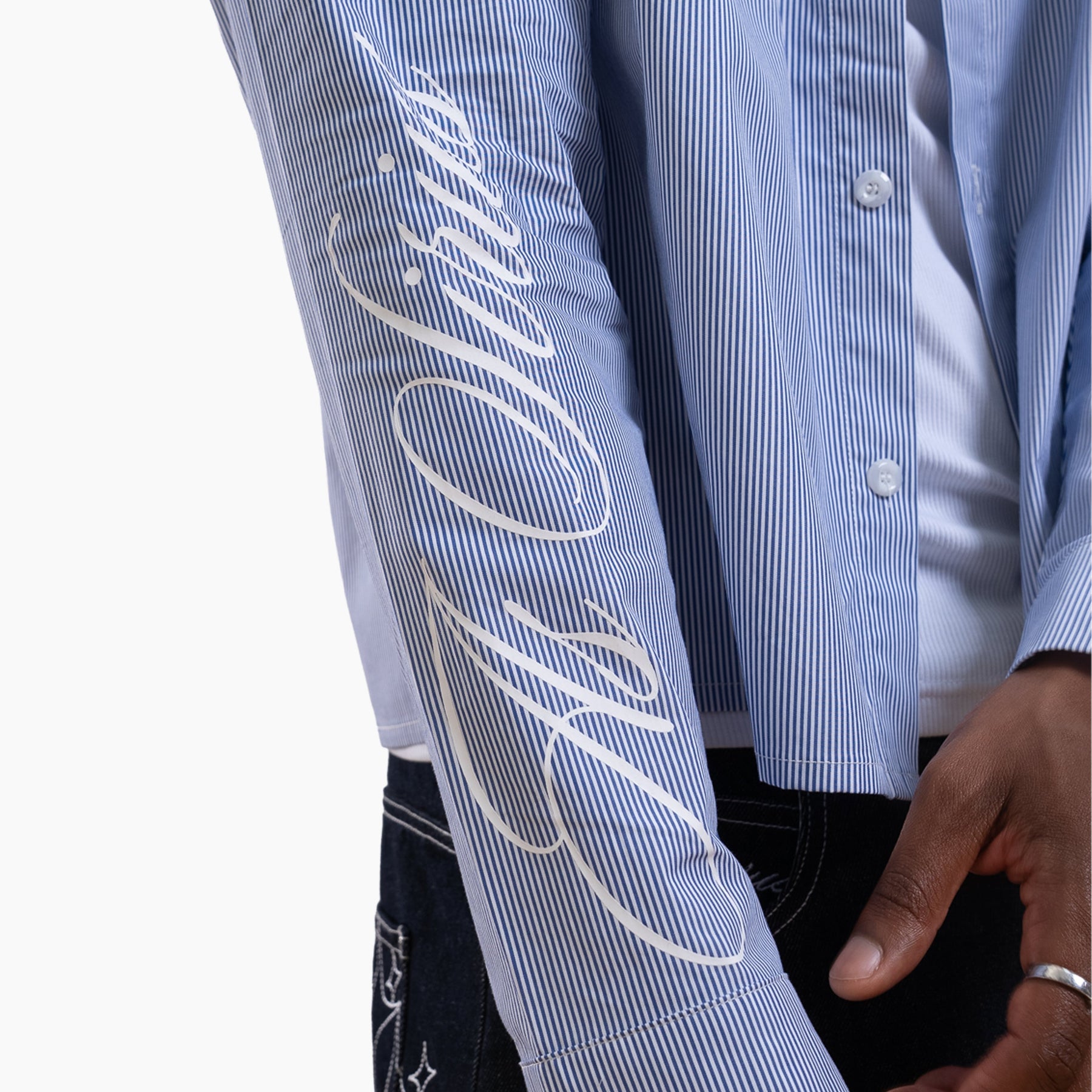 Striped long sleeve Shirt - Bleu & Blanc