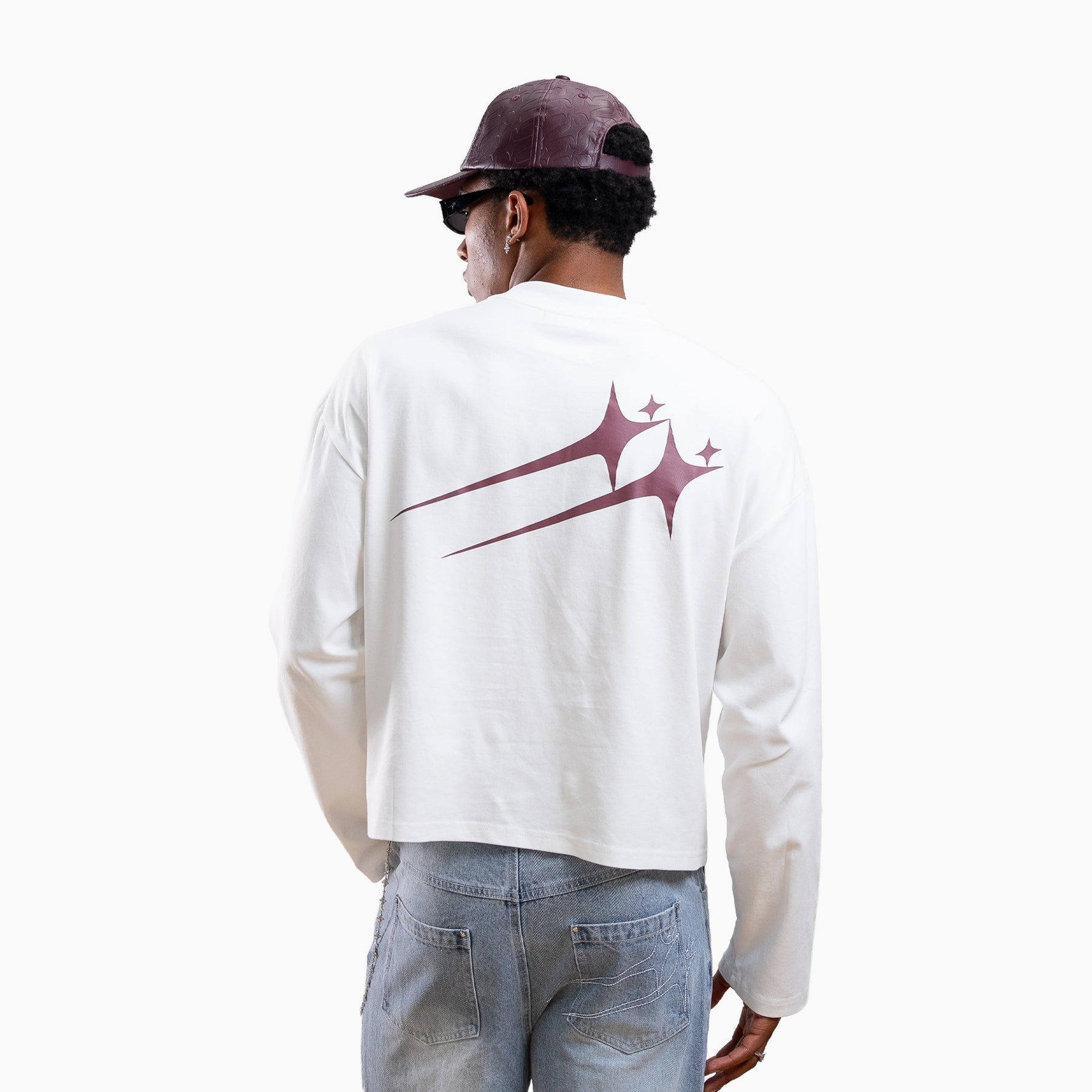 Long sleeve Twin Stars - Blanc